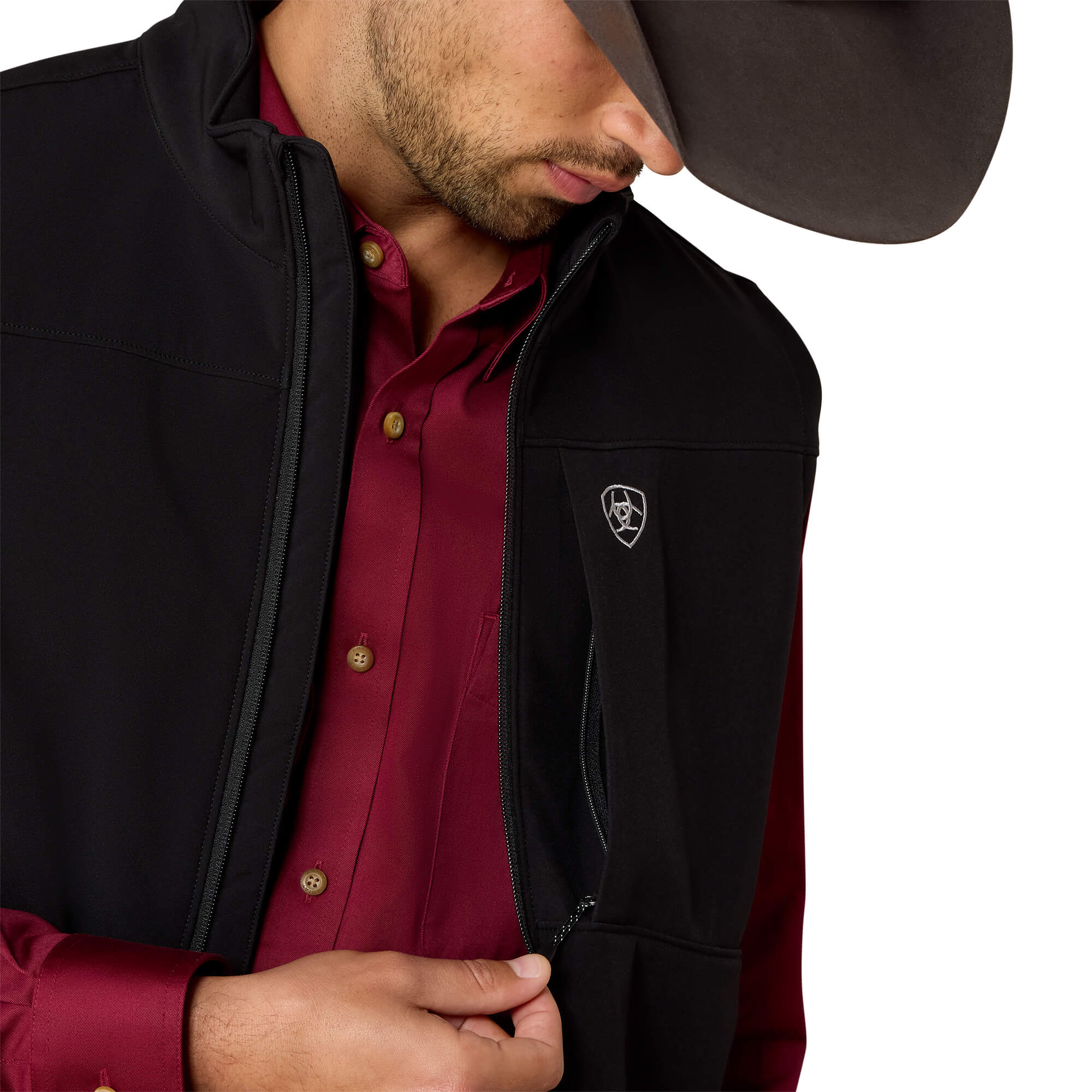 Ariat Black Vernon 2.0 Softshell Vest