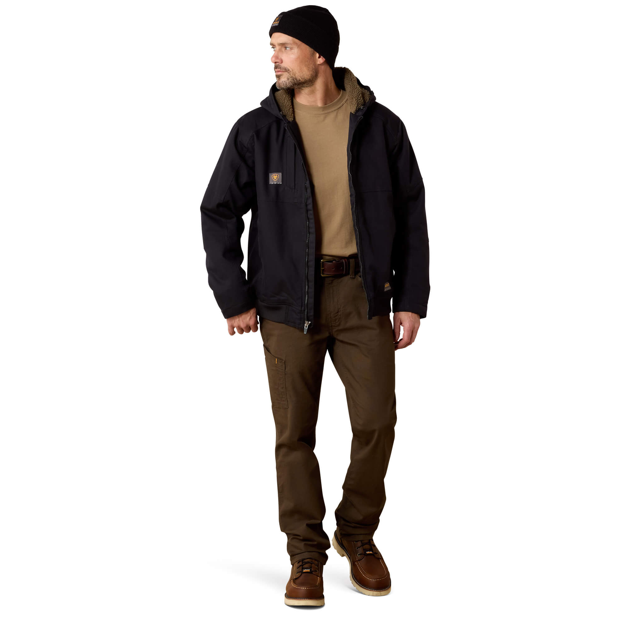 Ariat Black Rebar DuraCanvas Sherpa Jacket