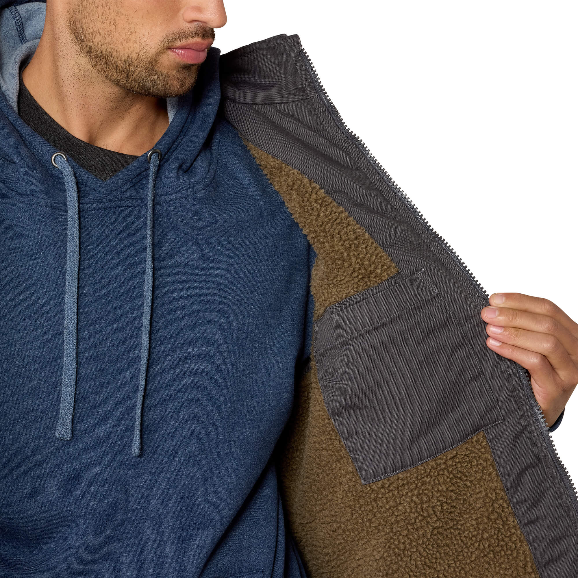 Ariat Rebar Grey DuraCanvas Sherpa Vest