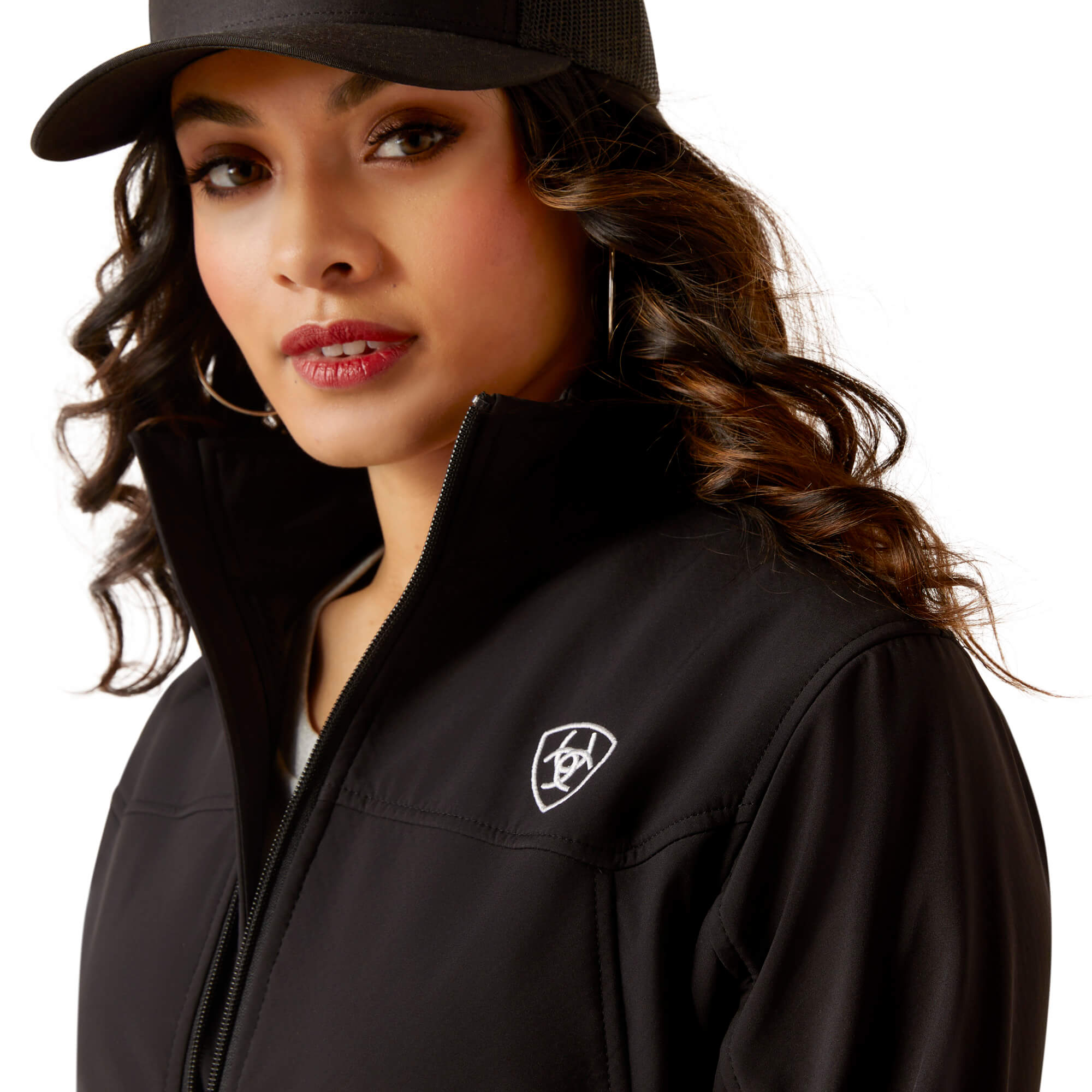 Ariat Women's Black Classic Team Softshell MEXICO Jacket