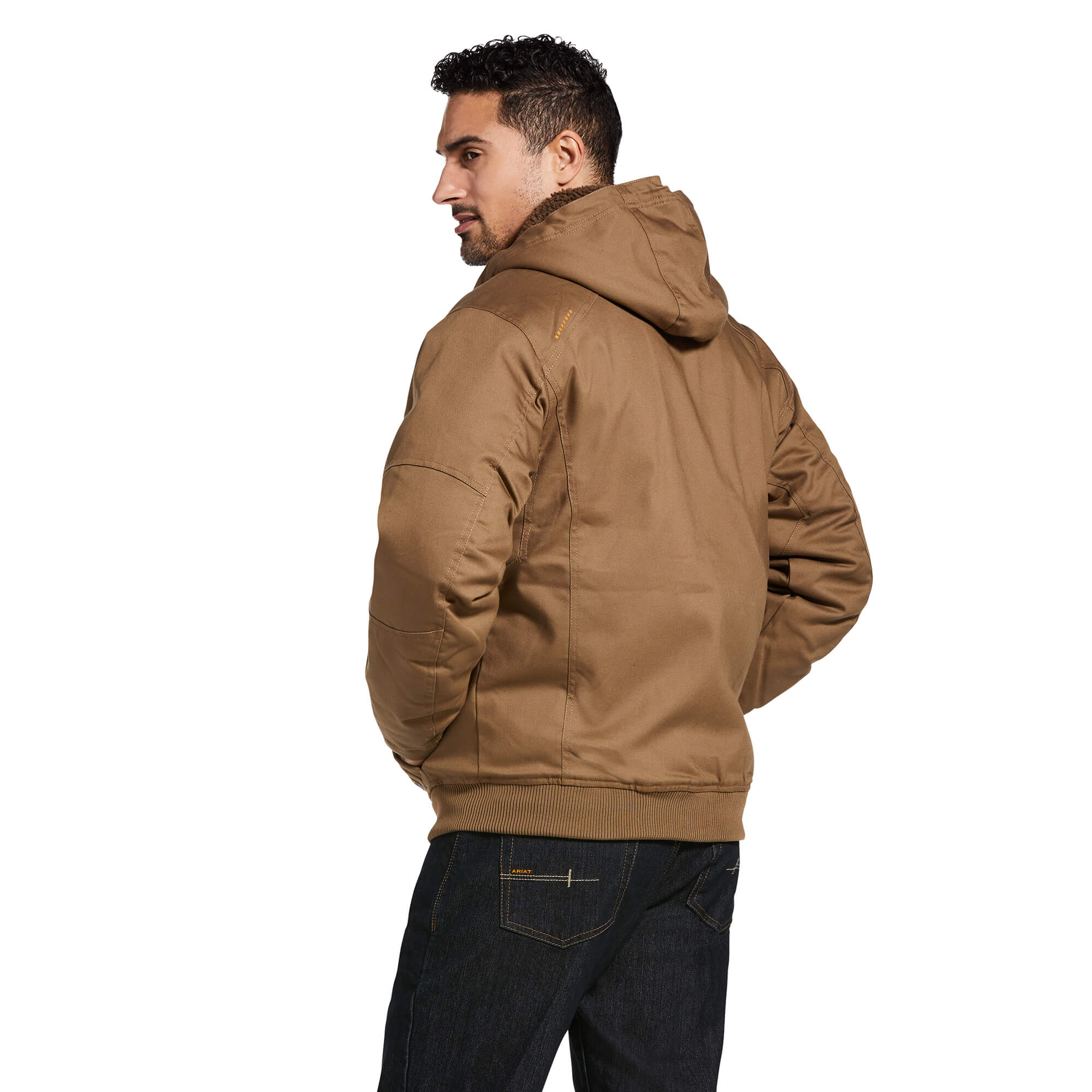 Ariat Khaki Rebar DuraCanvas Sherpa Jacket