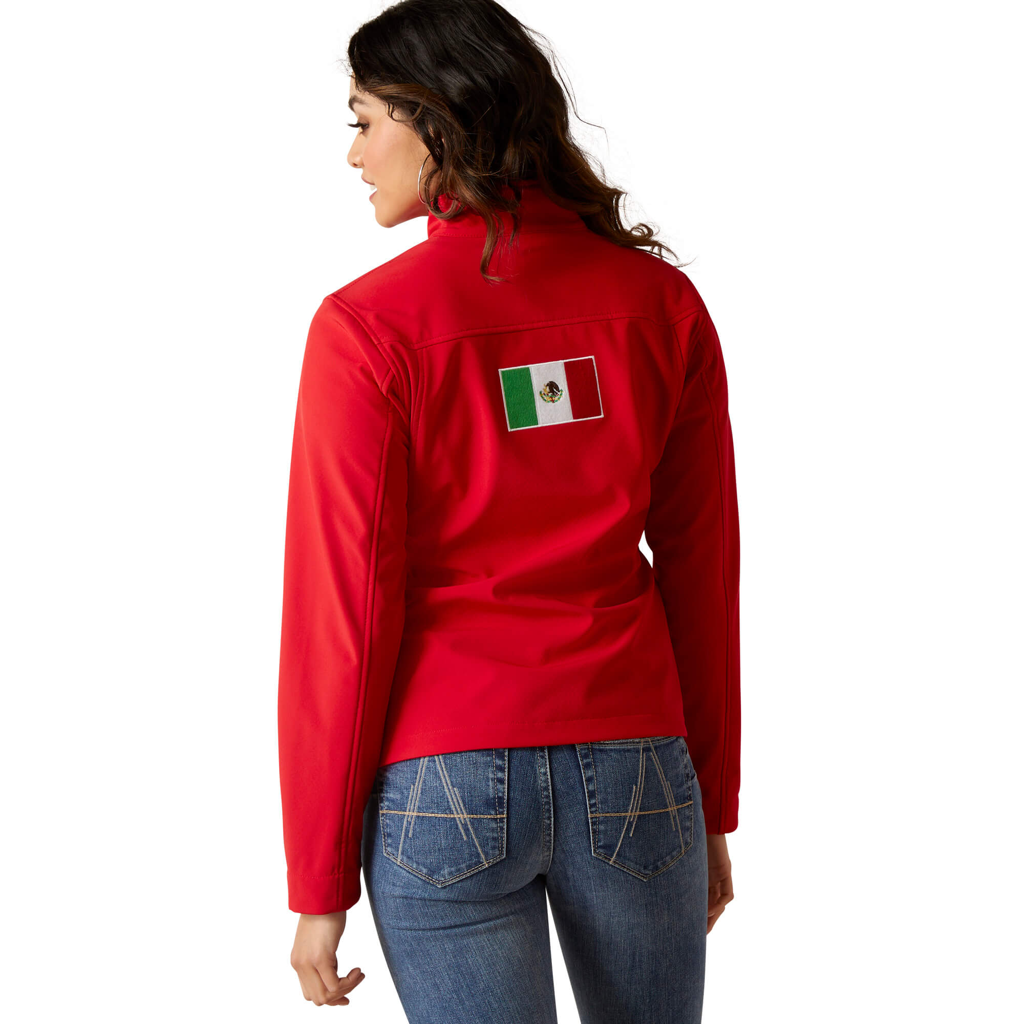 Ariat Women's Red Classic Team Softshell MEXICO Jacket