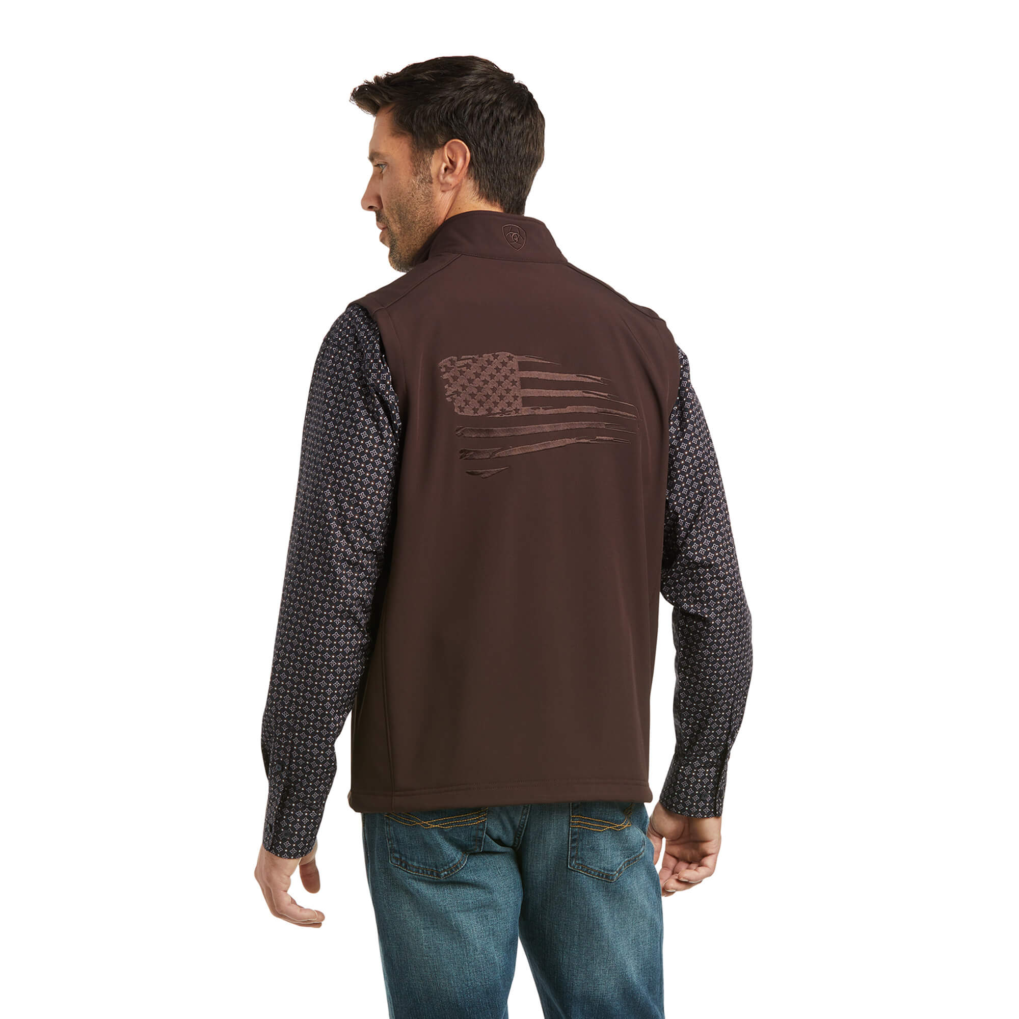 Ariat Coffee Bean Logo 2.0 Patriot Softshell Vest