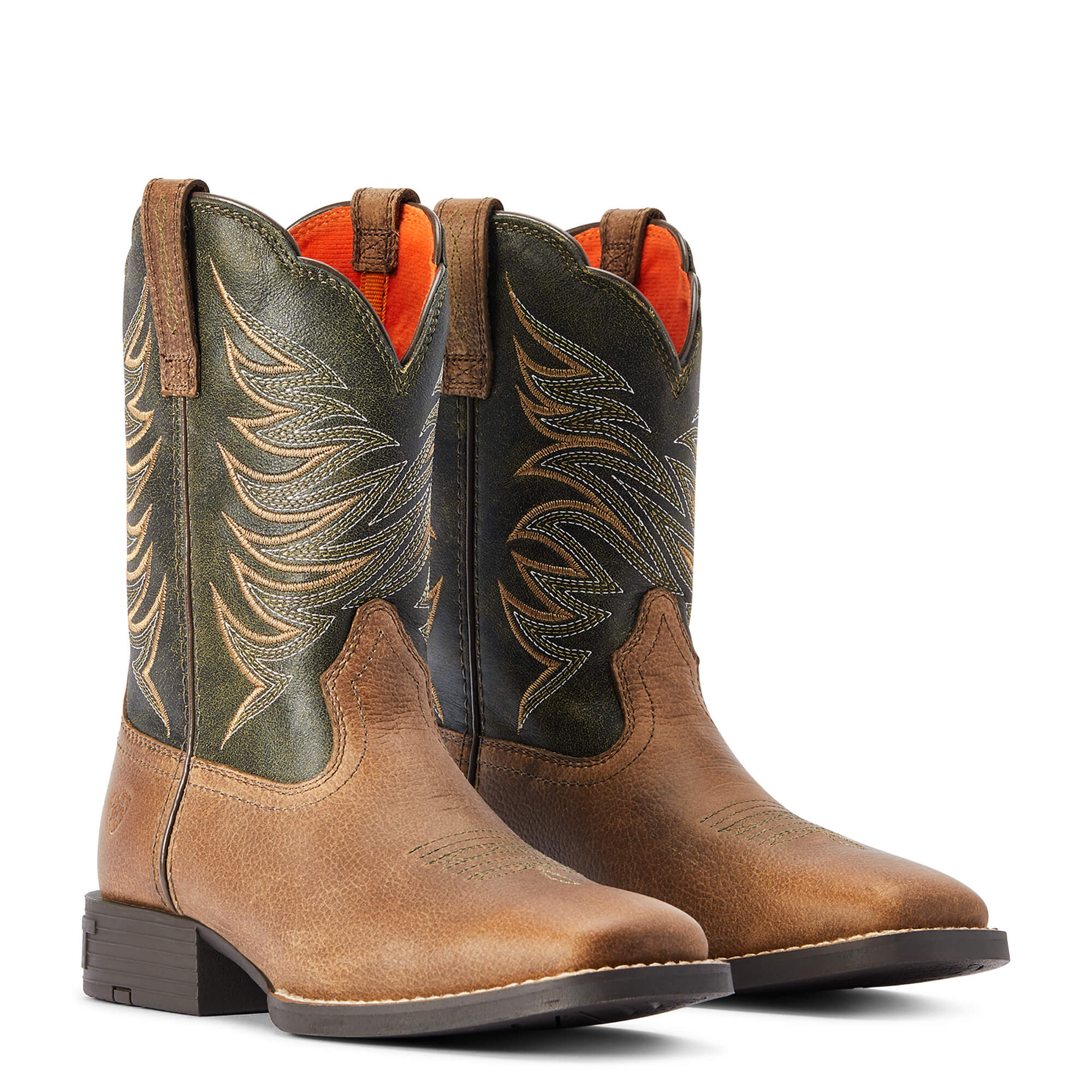 Ariat Youth Distressed Brown Firecatcher Western Boot
