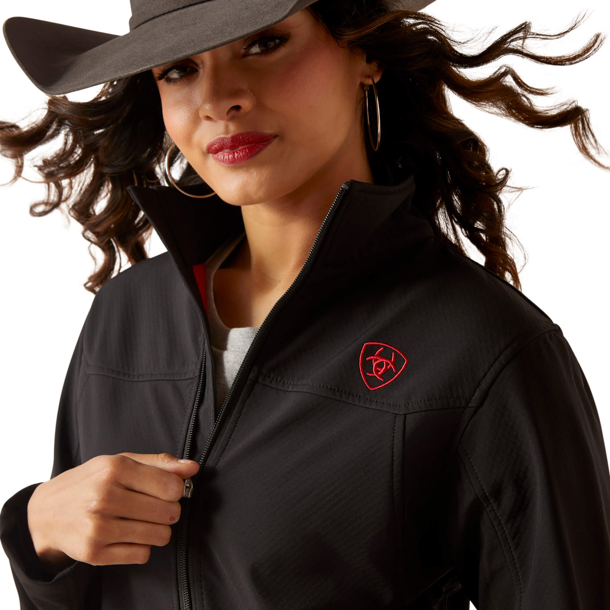 Ariat Women's Black Team Softshell Brand MEXICO Jacket