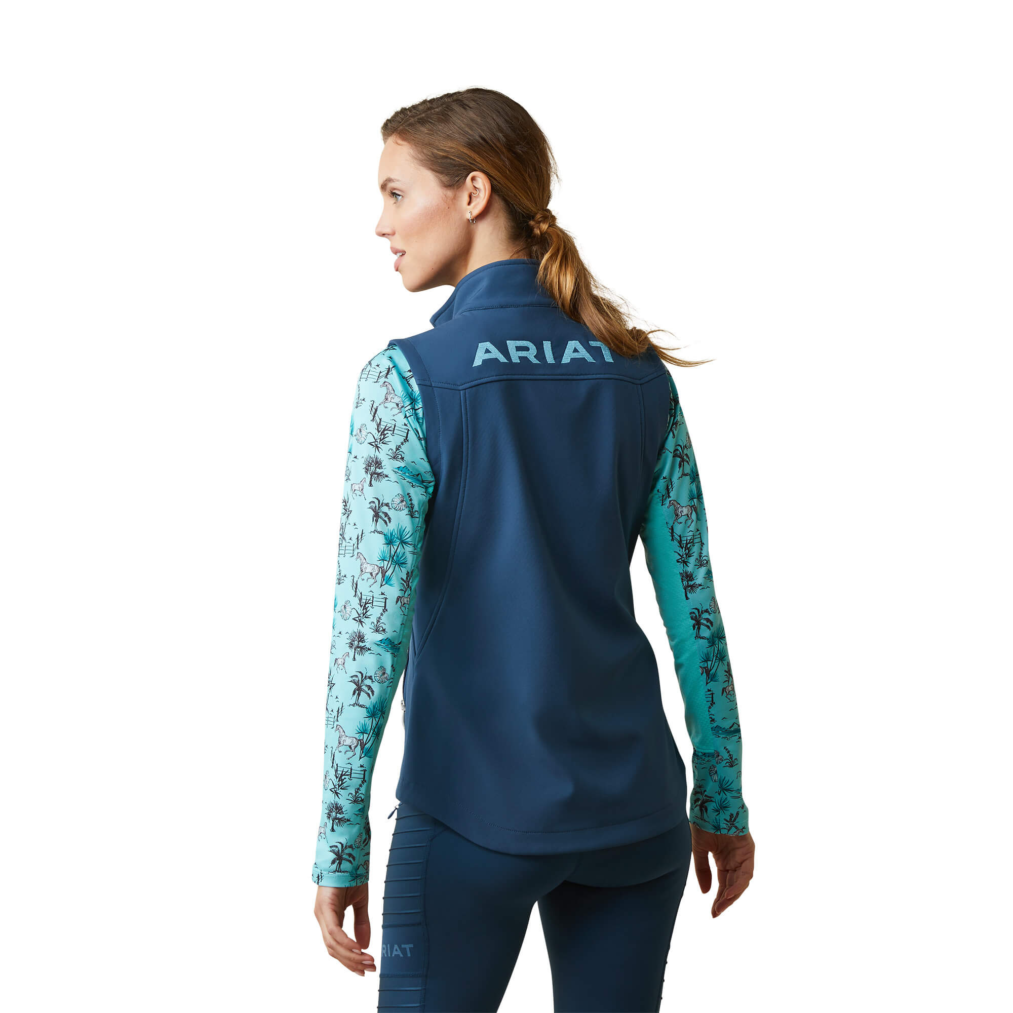 Ariat Women's Deep Petroleum New Team Softshell Vest