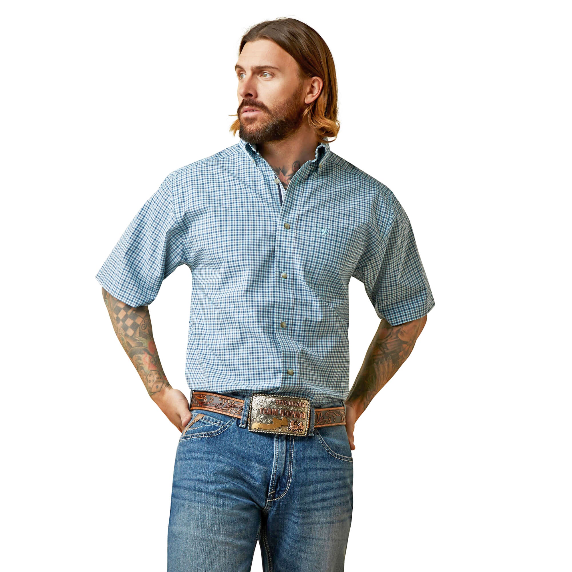 Ariat Turquoise Pro Series Odell Classic Fit Shirt