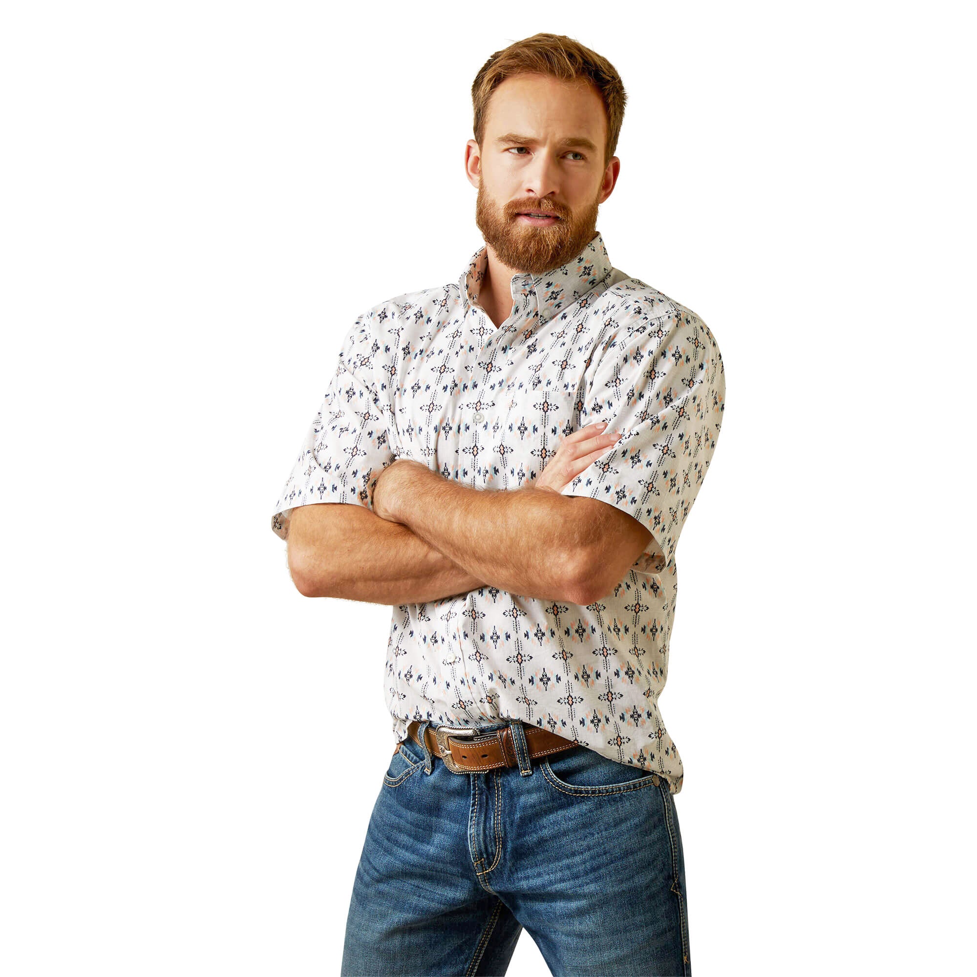 Ariat White Otto Classic Short Sleeve Shirt