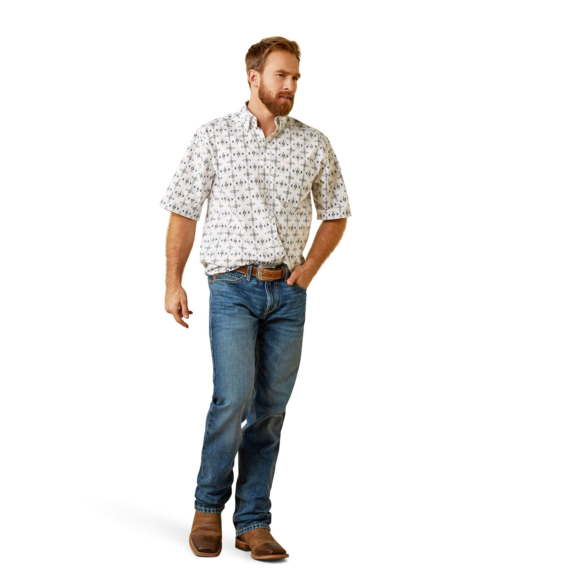 Ariat White Otto Classic Short Sleeve Shirt