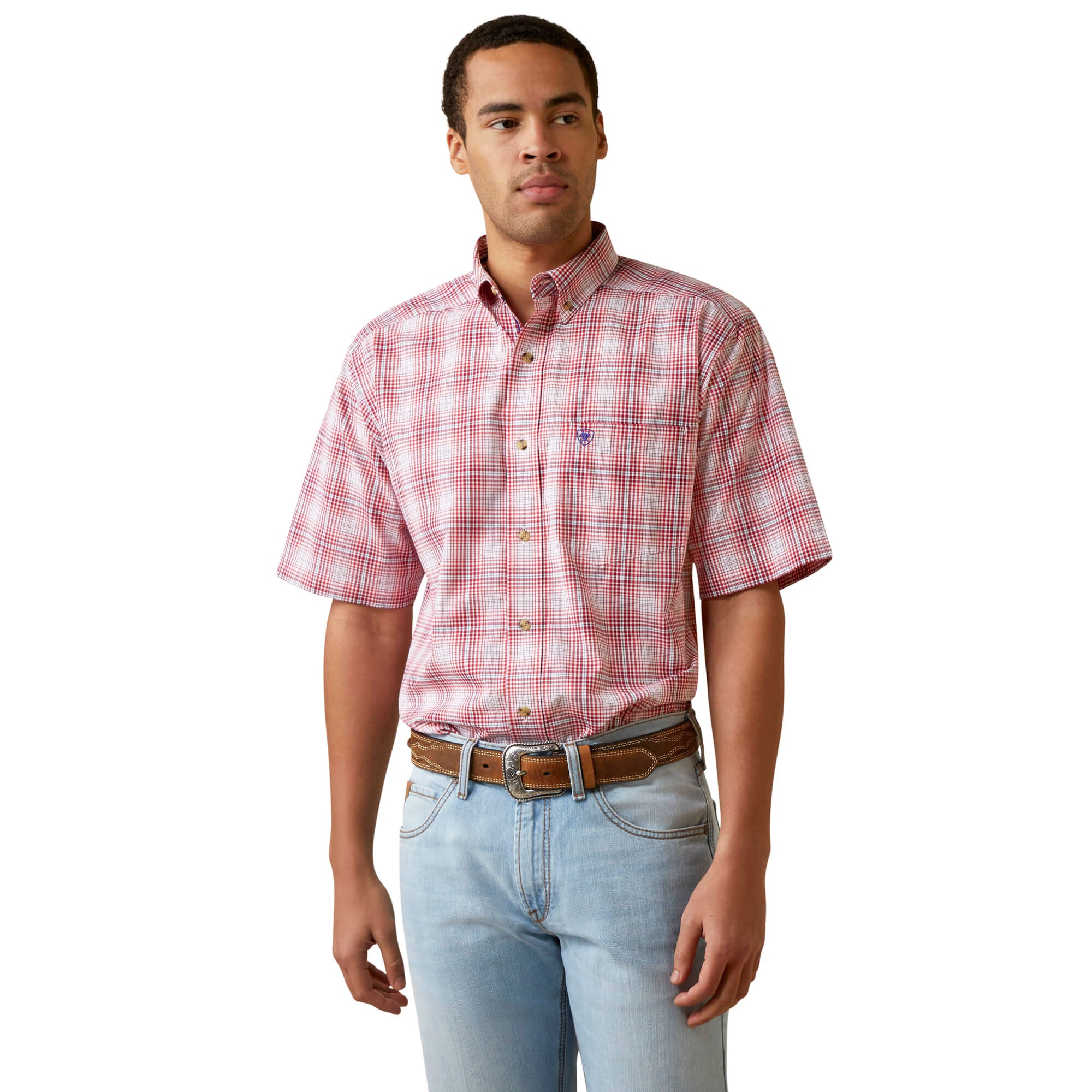 Ariat Red Pro Series Jermaine Classic Fit Shirt