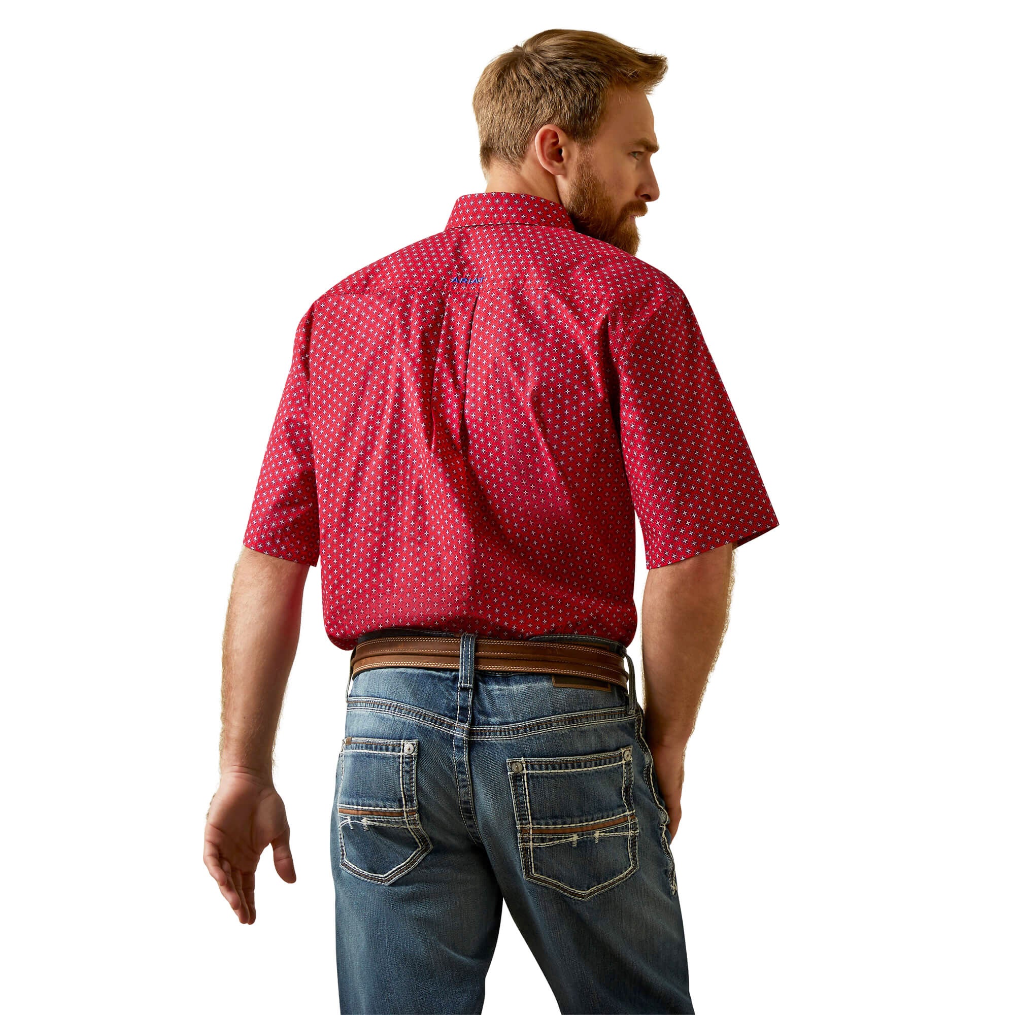 Ariat Red Jeremy Classic Short Sleeve Shirt