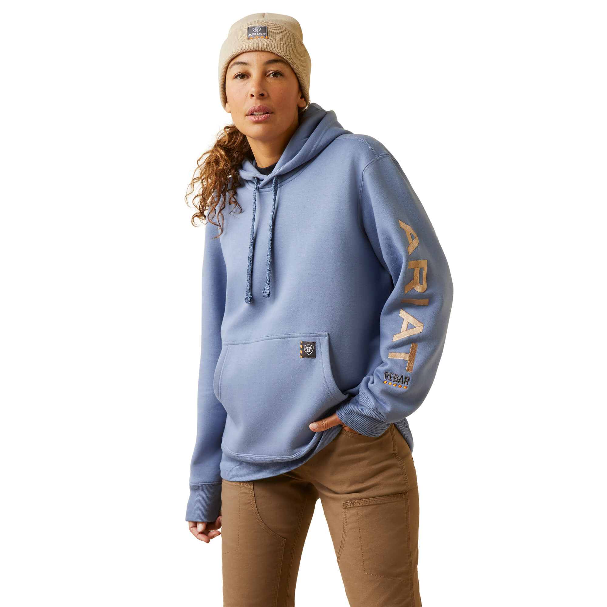 Ariat Women's Colony Blue Rebar Graphic Hoodie