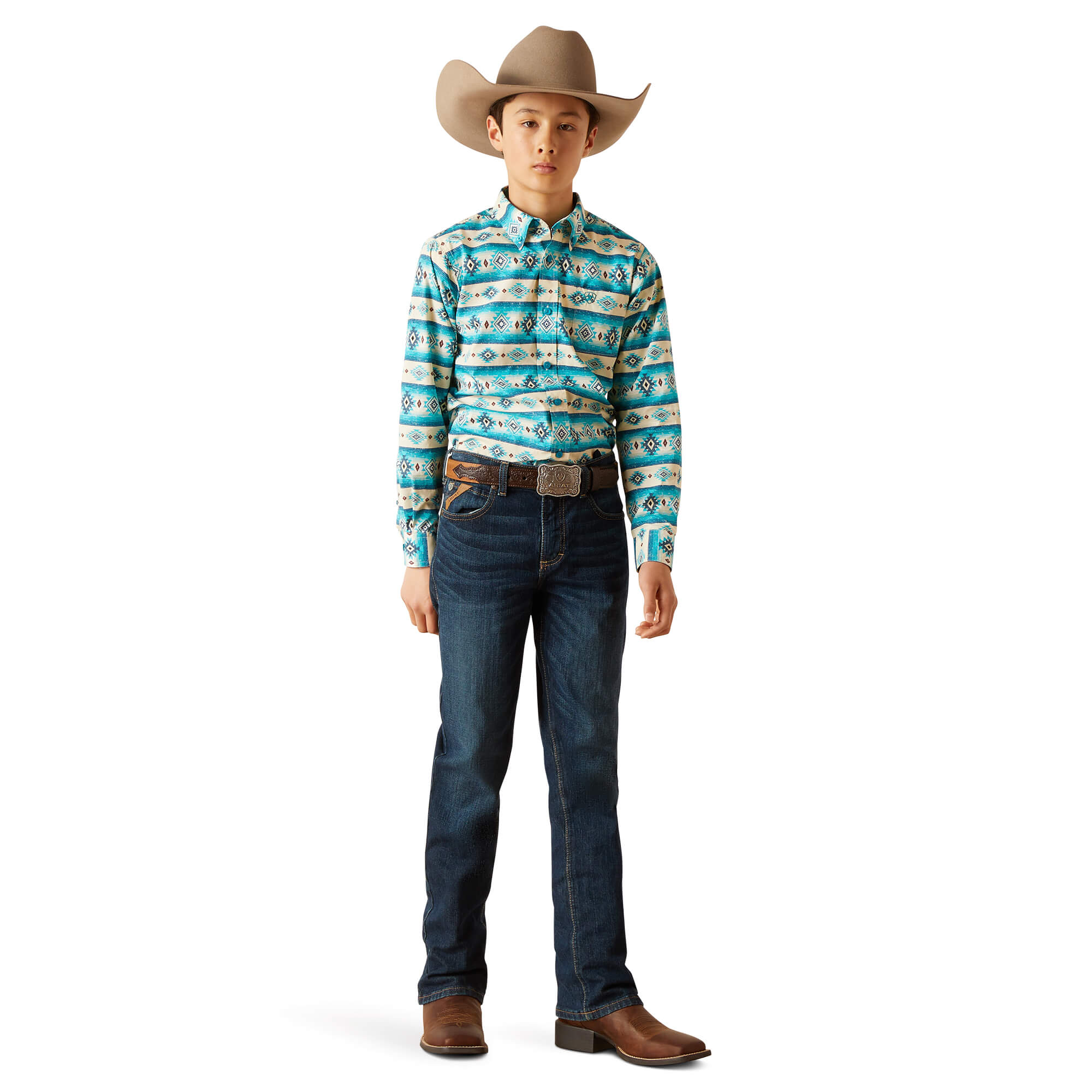 Ariat Kids' Sandshell Brent Classic Fit Shirt