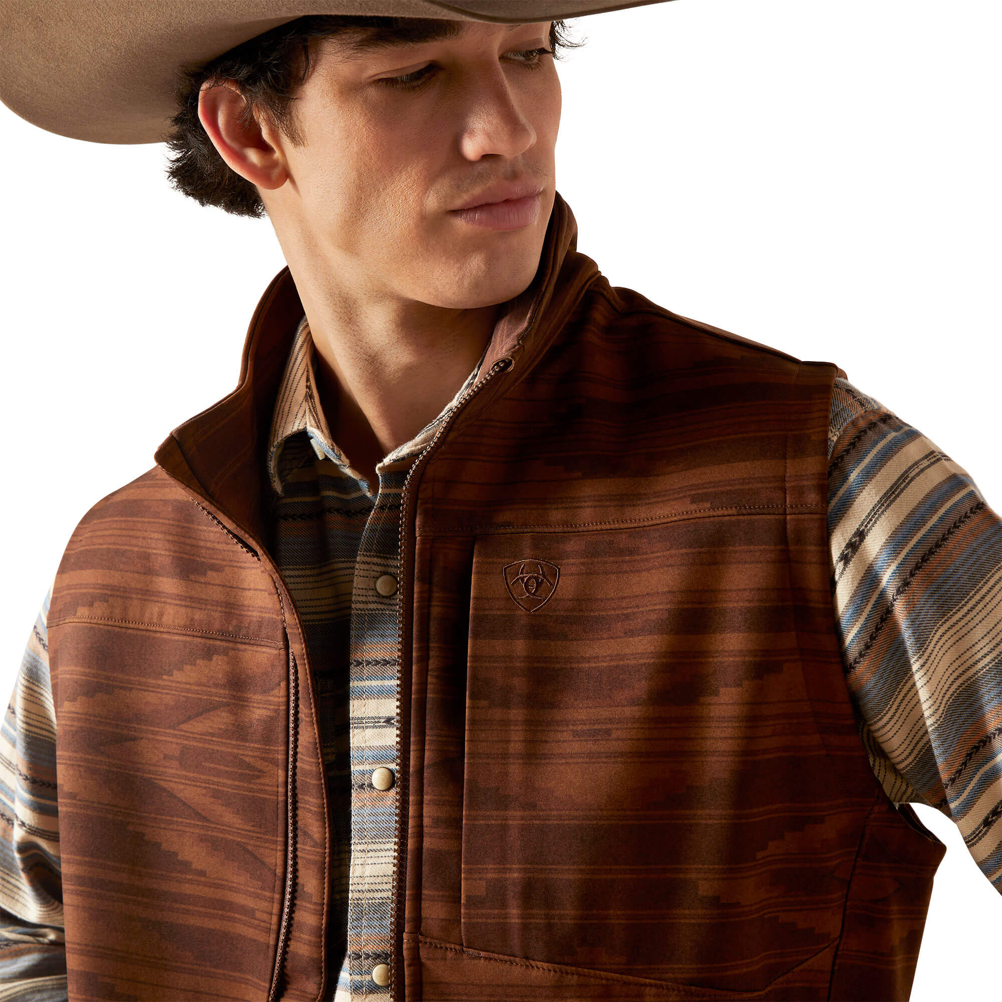Ariat Shaved Chocolate Logo 2.0 Chimayo Softshell Vest