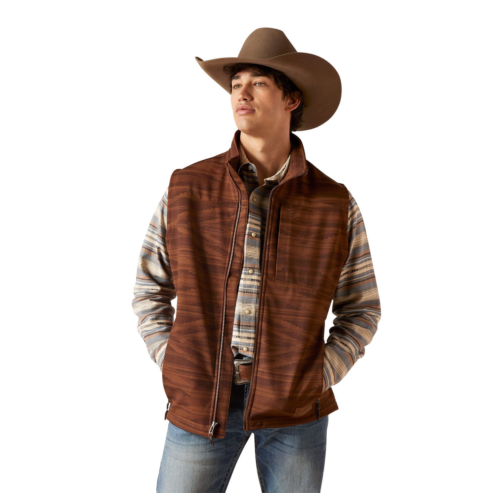 Ariat Shaved Chocolate Logo 2.0 Chimayo Softshell Vest