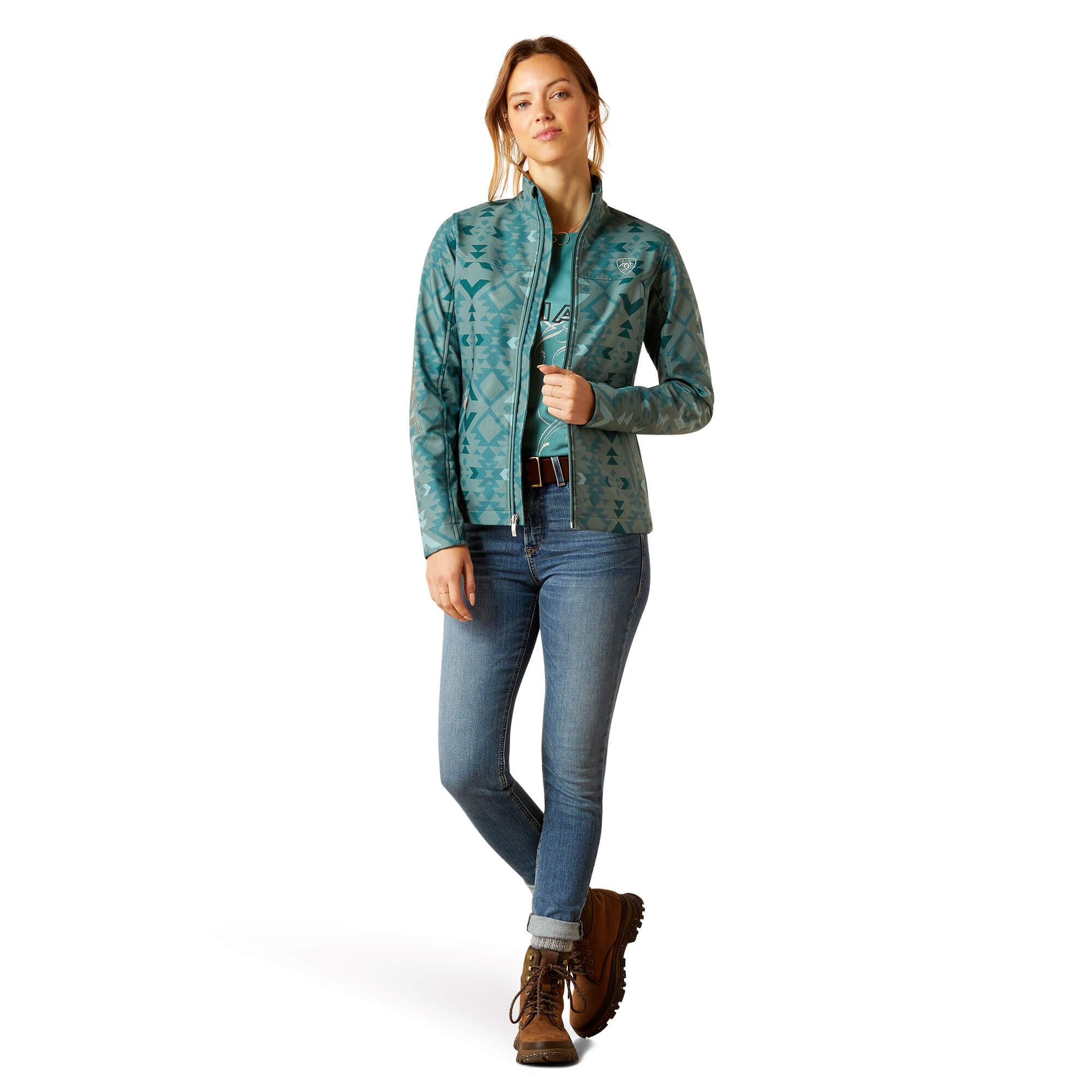 Ariat Women's Pinewood New Team Softshell Print Jacket