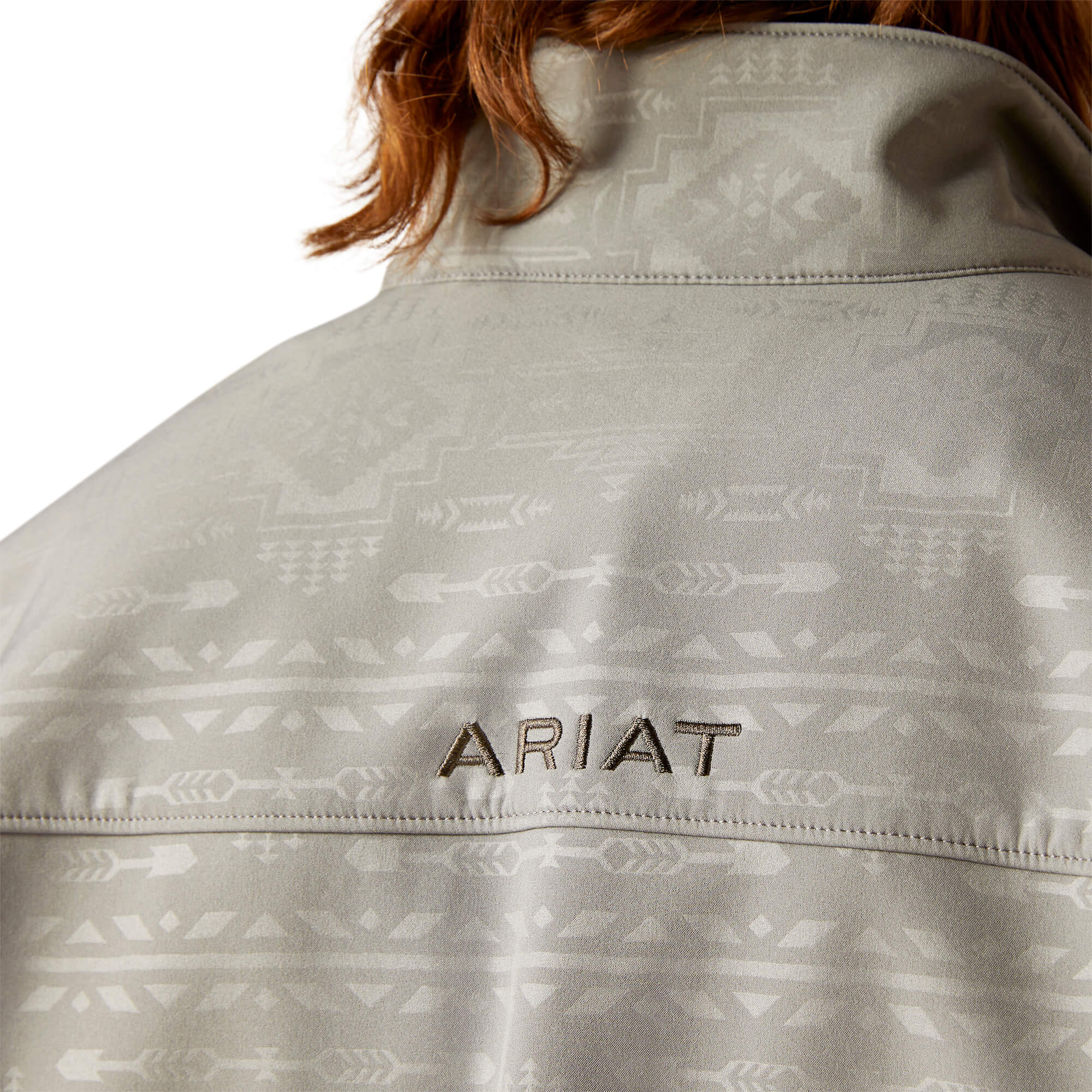 Ariat Jetty Gray Embossed Vernon 2.0 Softshell Jacket