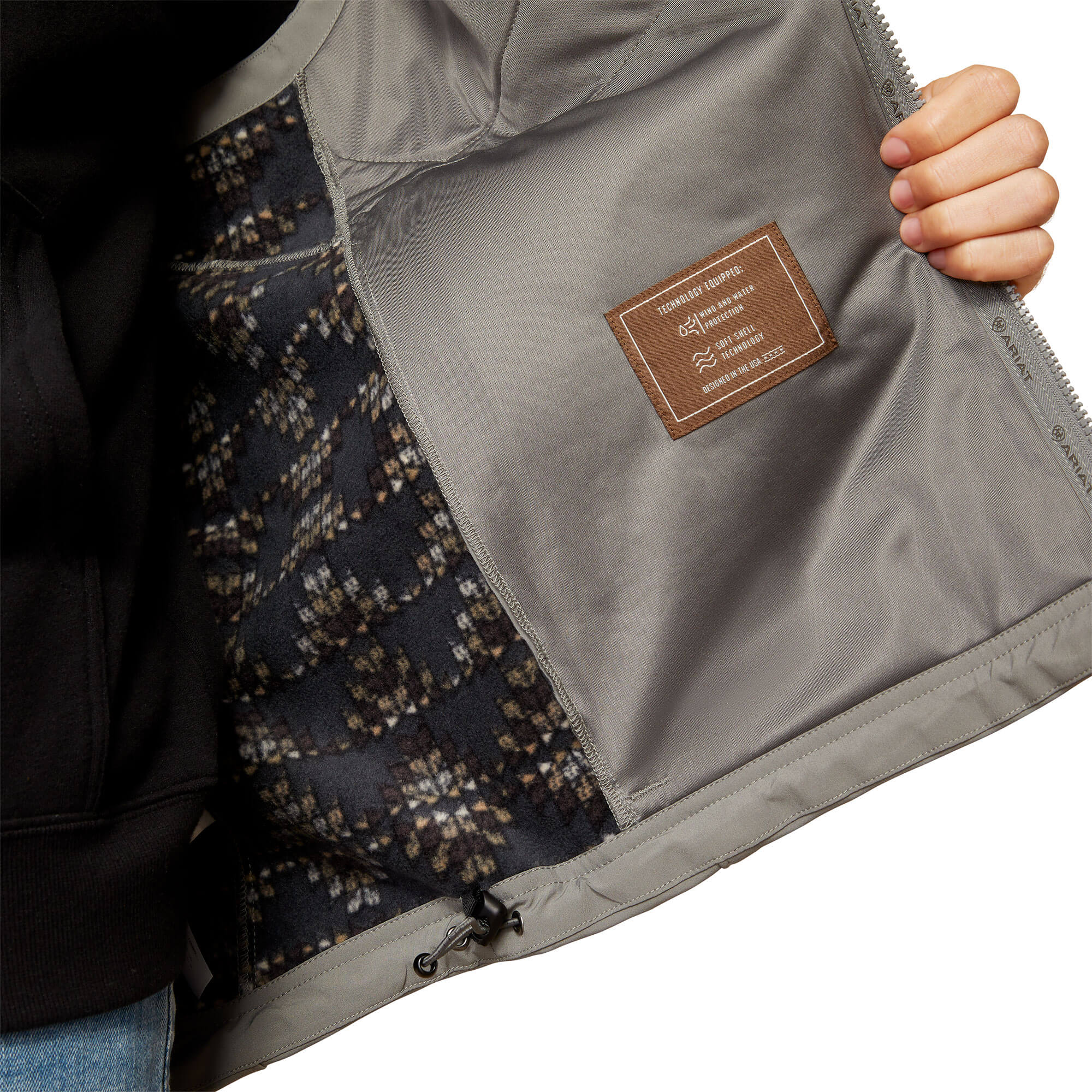 Ariat Jetty Grey Logo 2.0 Softshell Vest