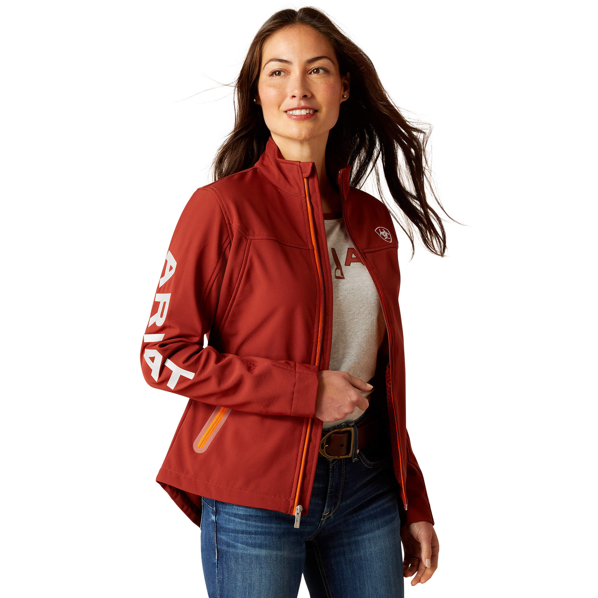 Ariat Women's Fired Brick New Team Softshell Jacket