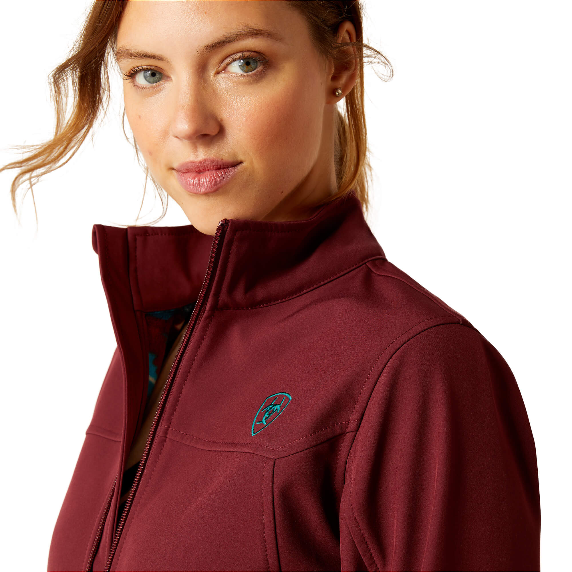 Ariat Women's Tawny Port & Baja New Team Softshell Jacket