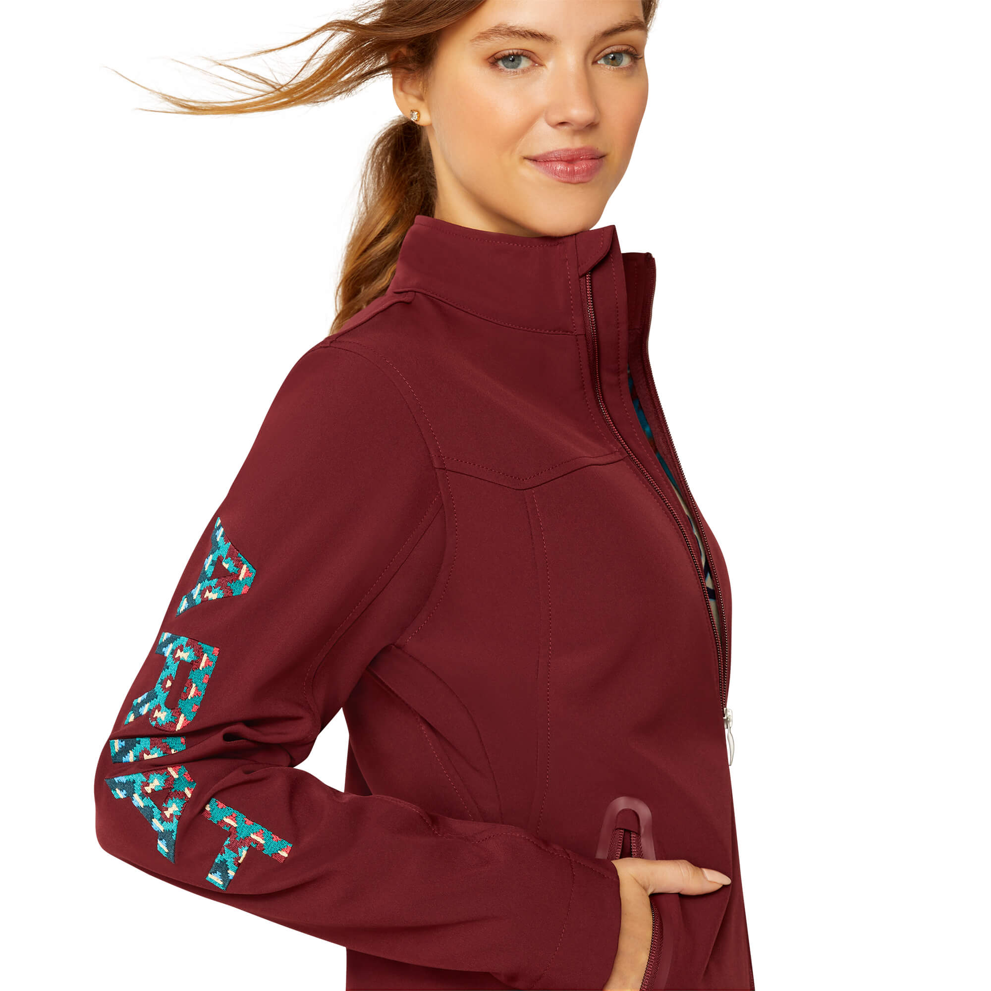 Ariat Women's Tawny Port & Baja New Team Softshell Jacket