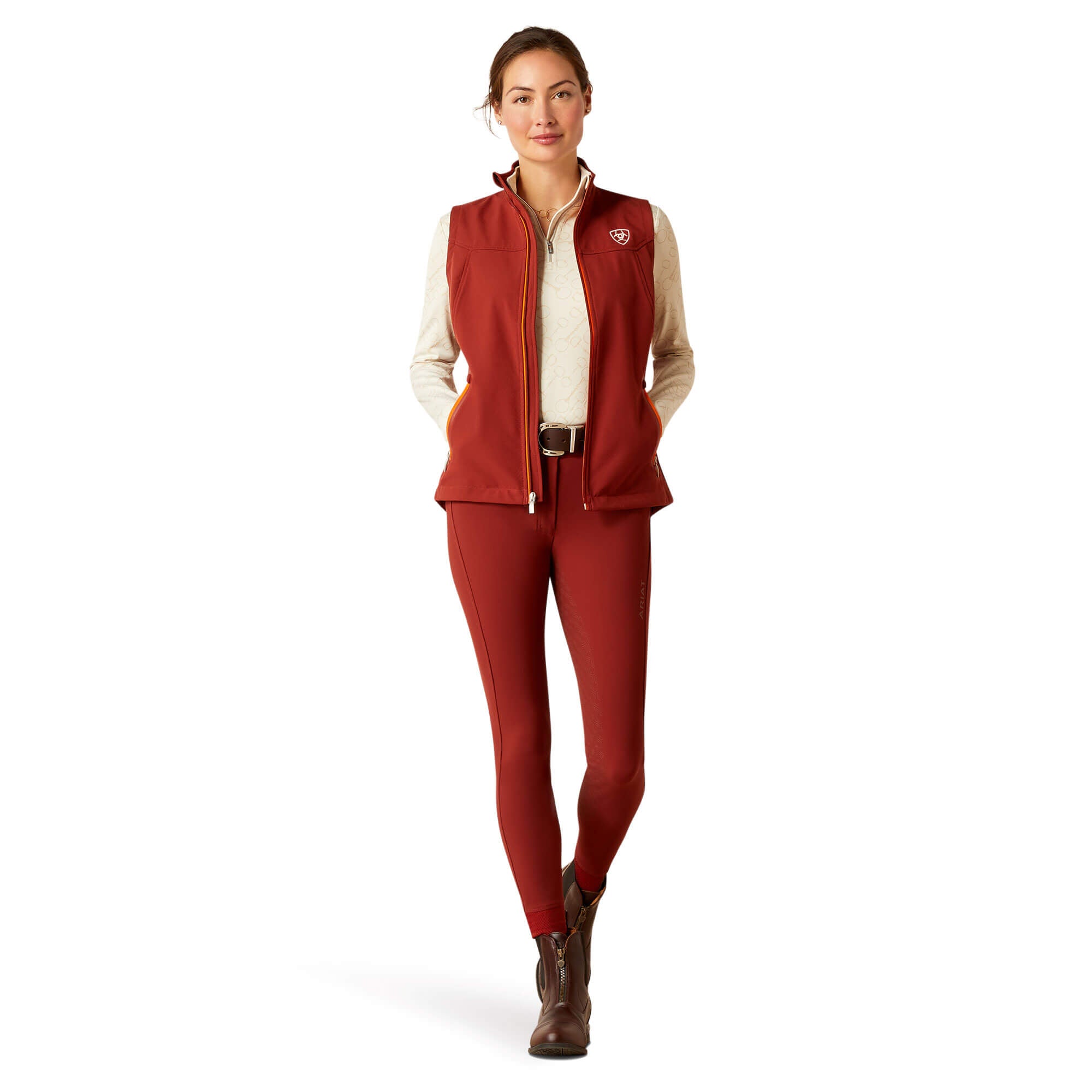 Ariat Women's Fired Brick New Team Softshell Vest