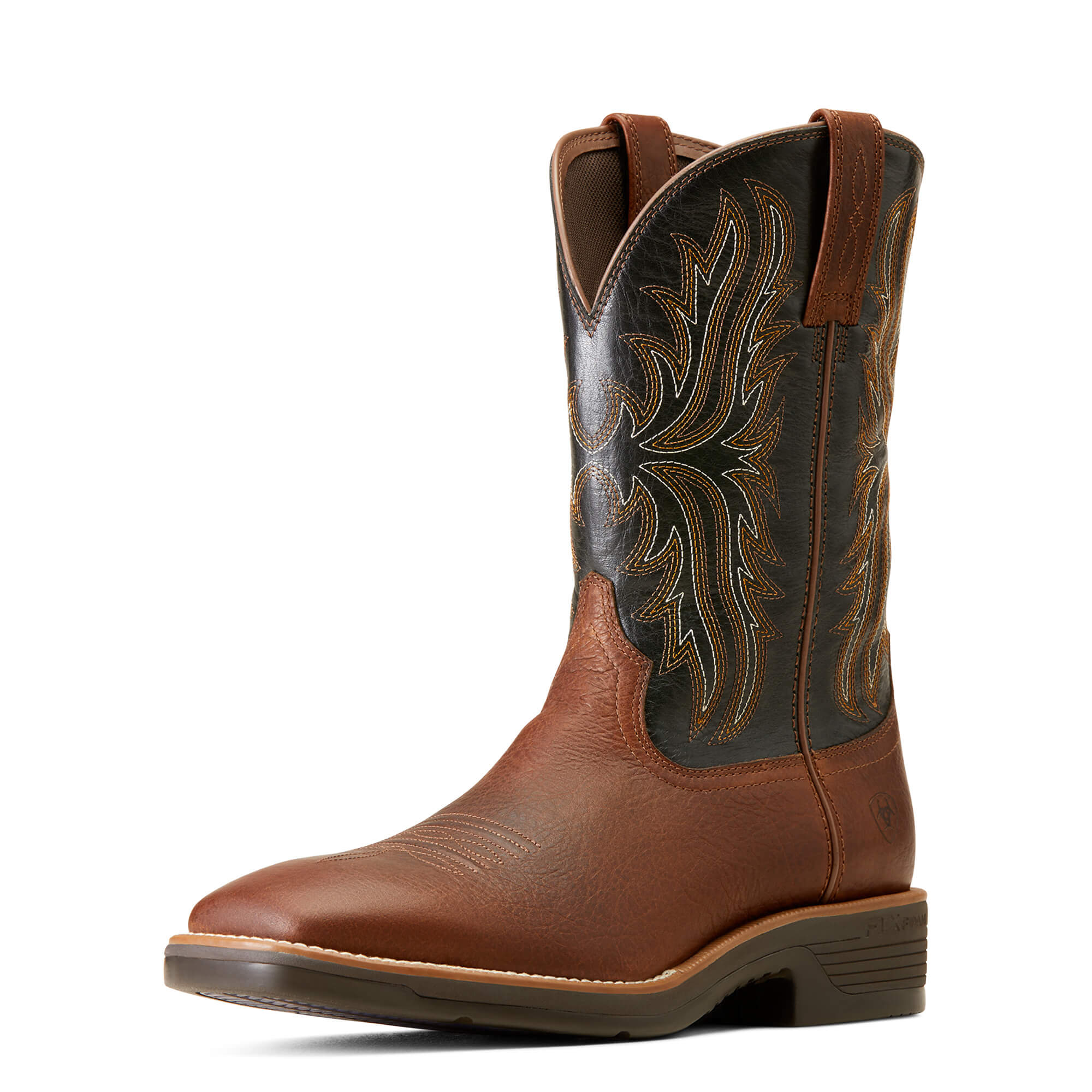 Ariat Men's Deepest Clay Ridgeback Wide Square Toe Western Boot