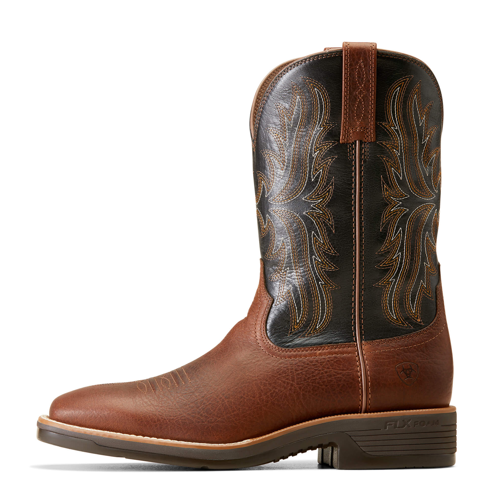 Ariat Men's Deepest Clay Ridgeback Wide Square Toe Western Boot