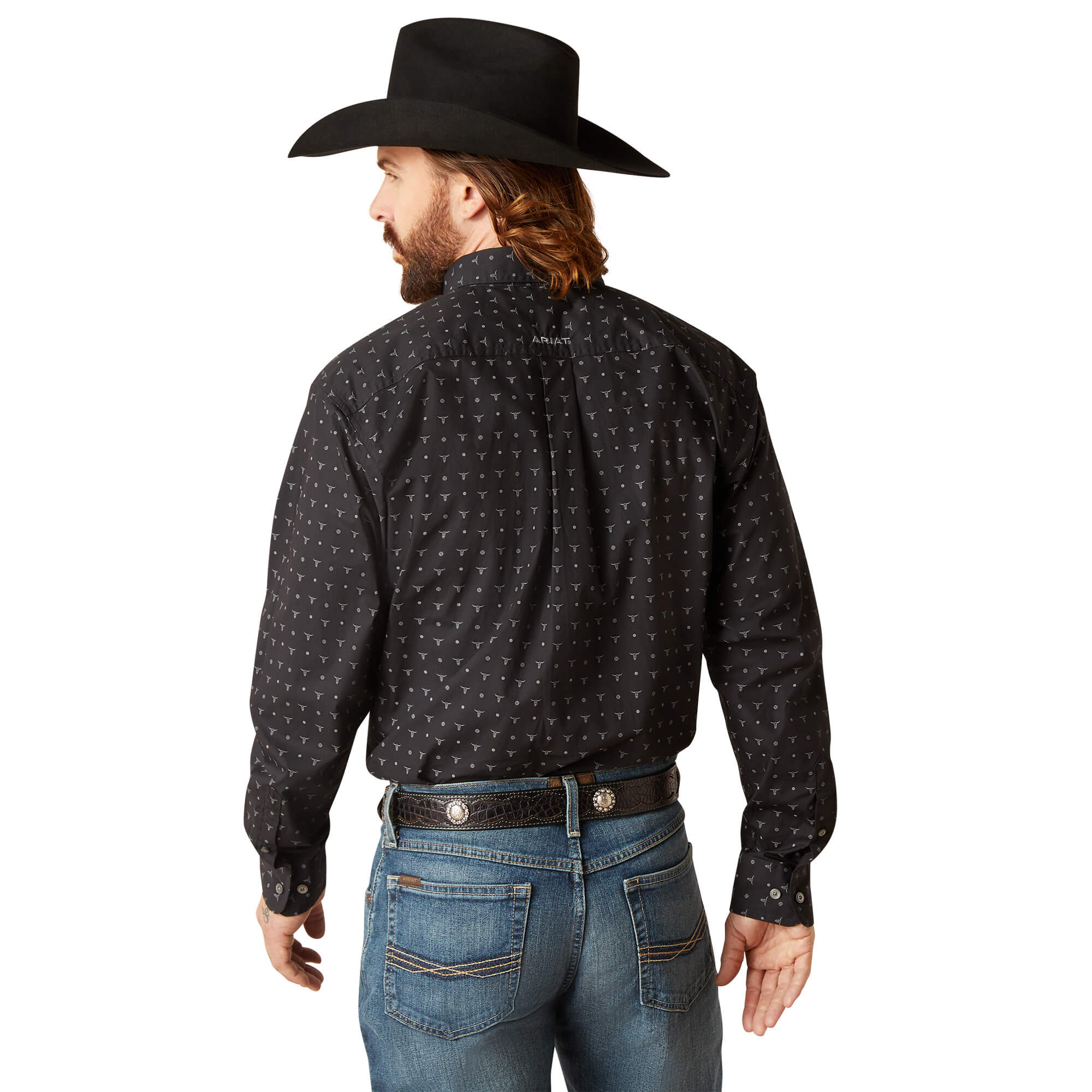 Ariat Black Nixon Classic Fit Long Sleeve Shirt
