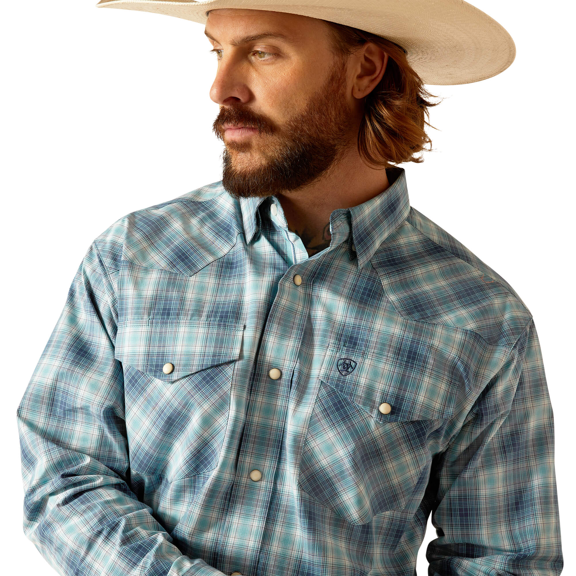 Ariat Blue Pro Series Payton Snap Classic Fit Long Sleeve Shirt