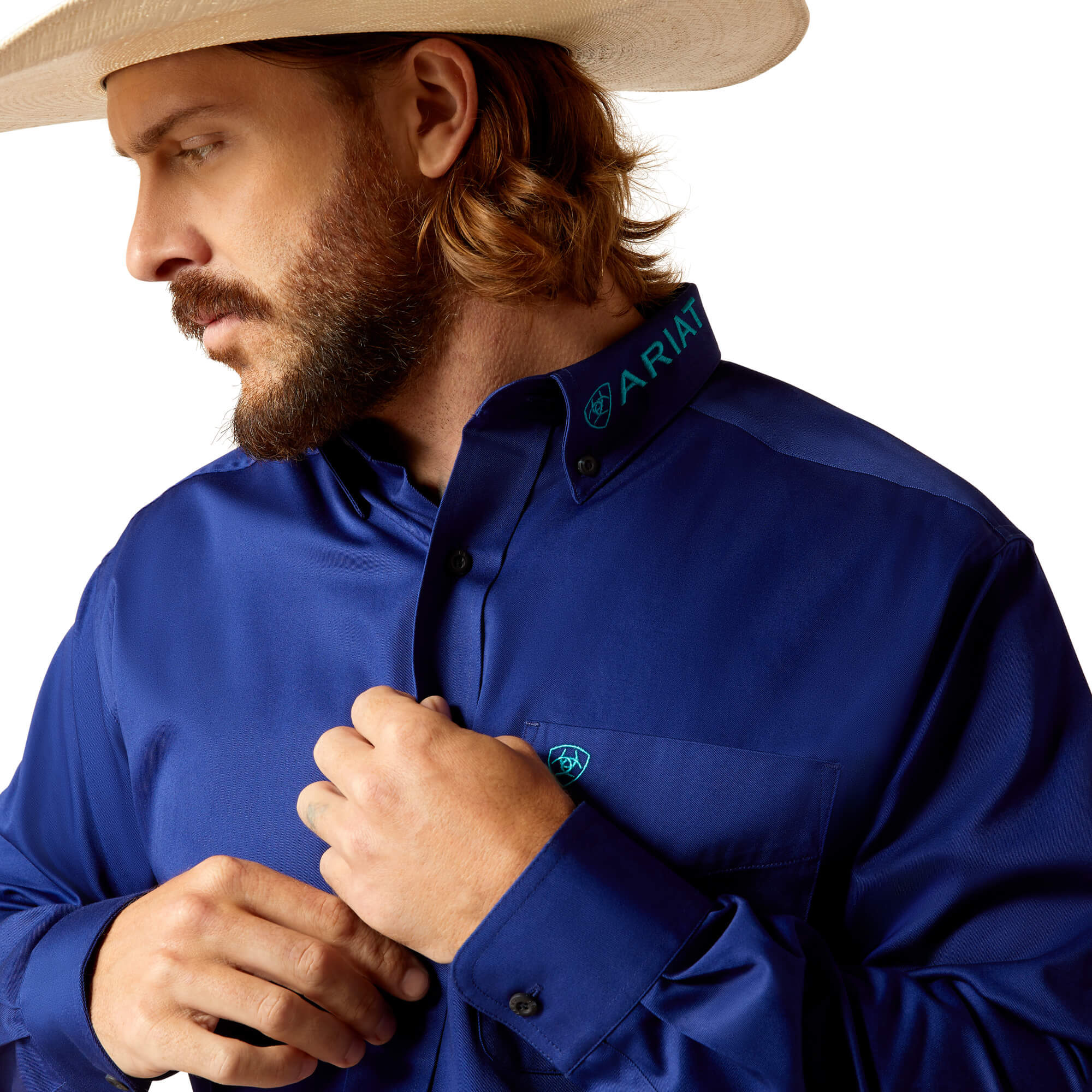 Ariat Royal Blue Team Classic Fit Long Sleeve Shirt