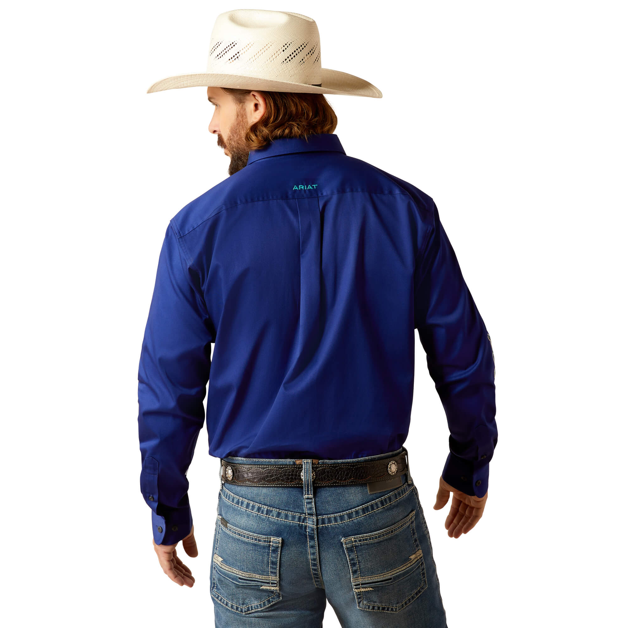 Ariat Royal Blue Team Classic Fit Long Sleeve Shirt