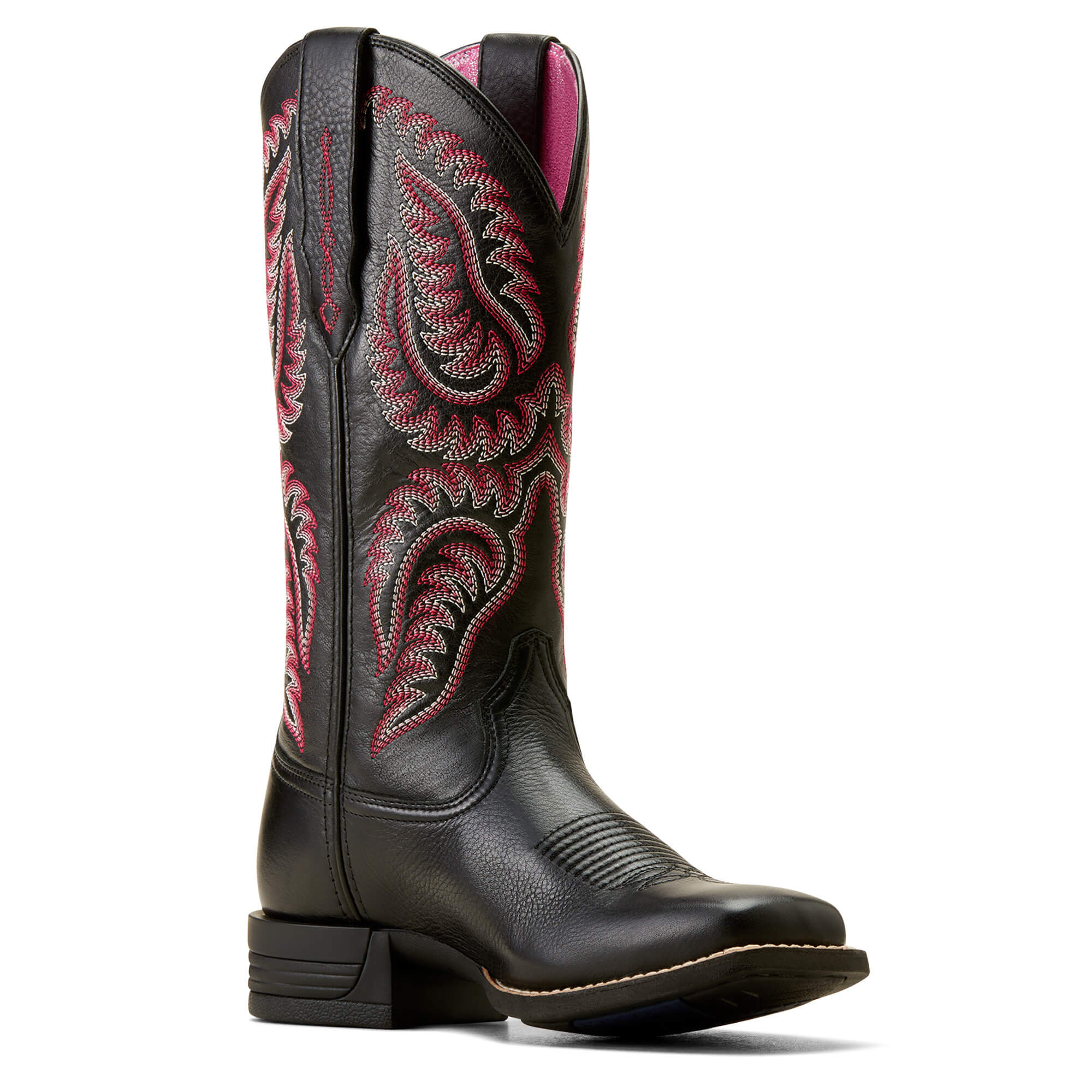 Ariat Women's Black Deertan Cattle Caite Western Boot
