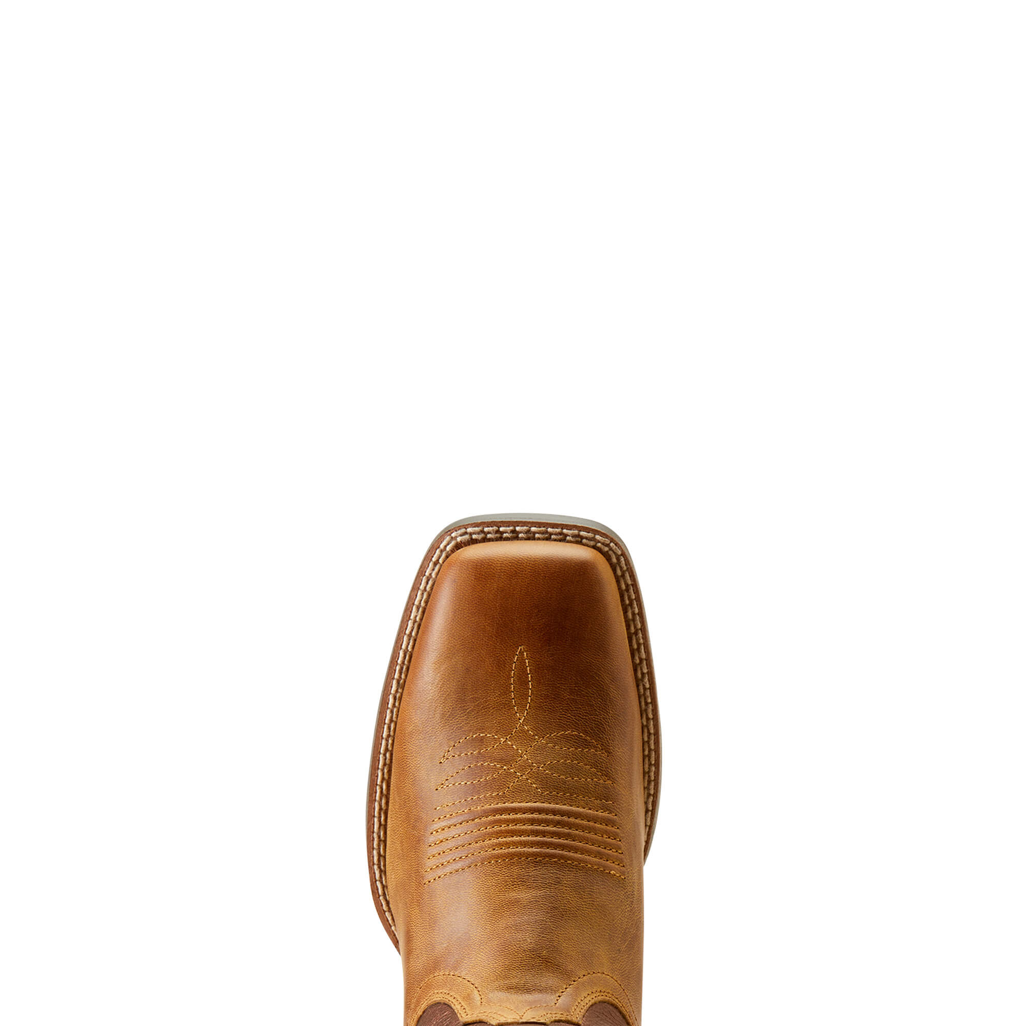 Ariat Women's Pearl & Burnished Chestnut Round Up Ruidoso Western Boot