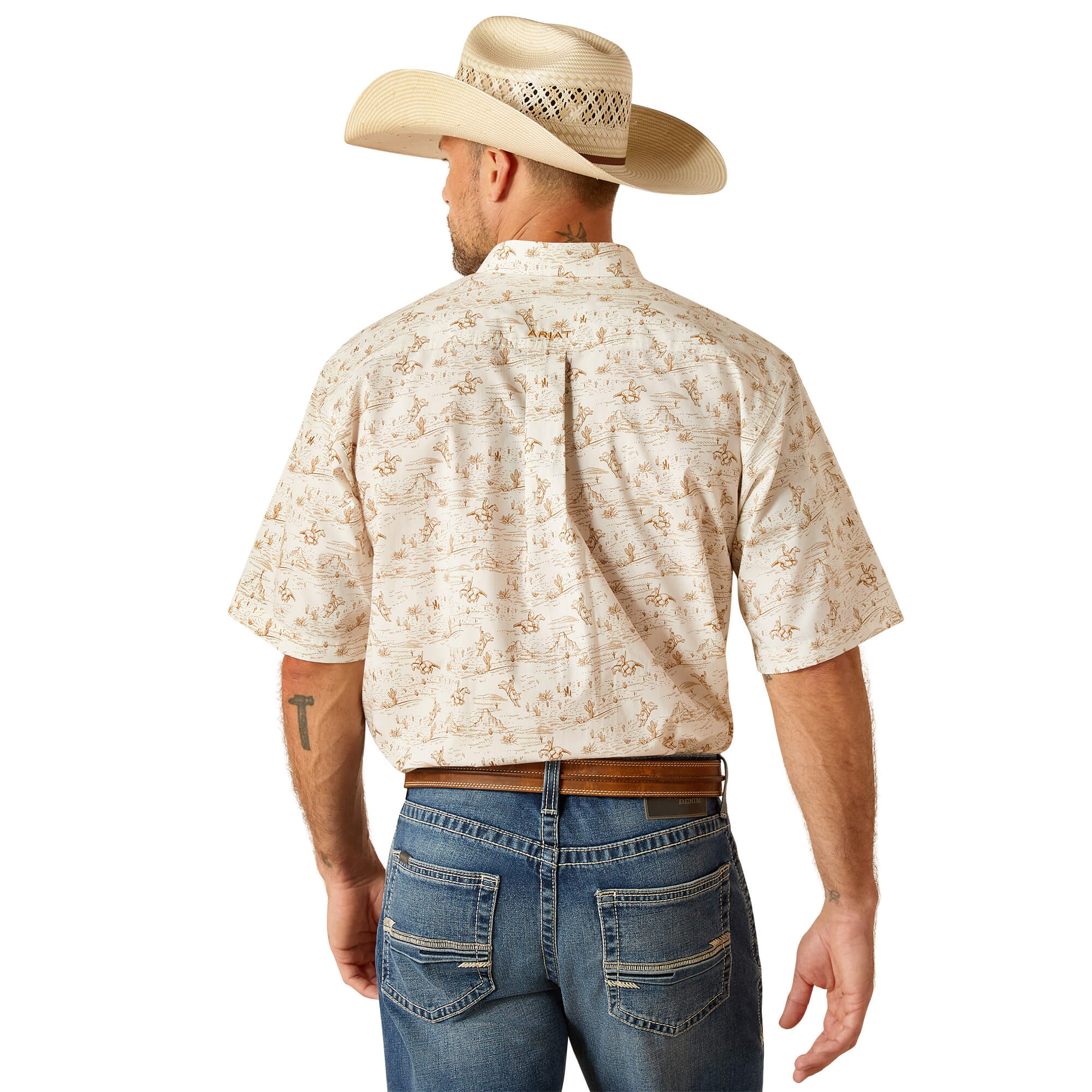 Ariat Tan Edison Classic Short Sleeve Shirt