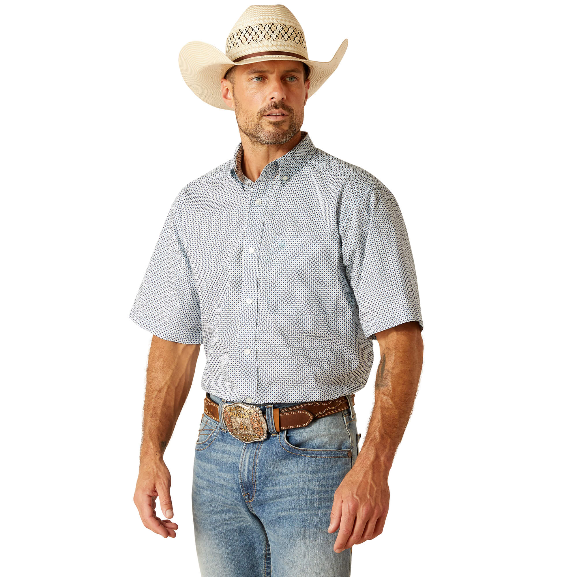 Ariat Blue Heaven Edgar Classic Short Sleeve Shirt