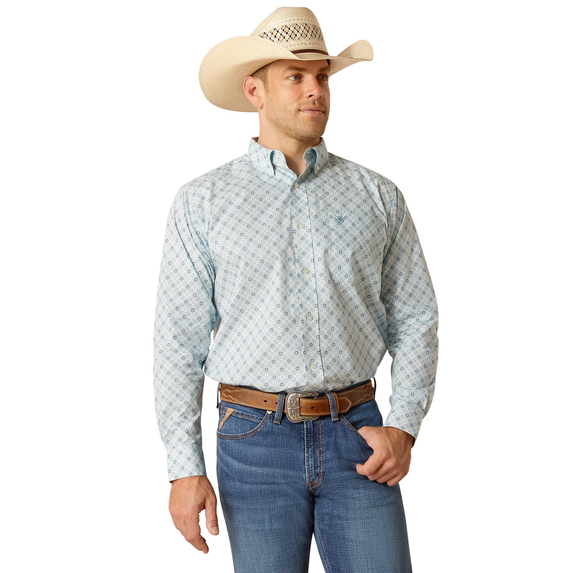 Ariat Blue Heaven Eamon Classic Fit Long Sleeve Shirt