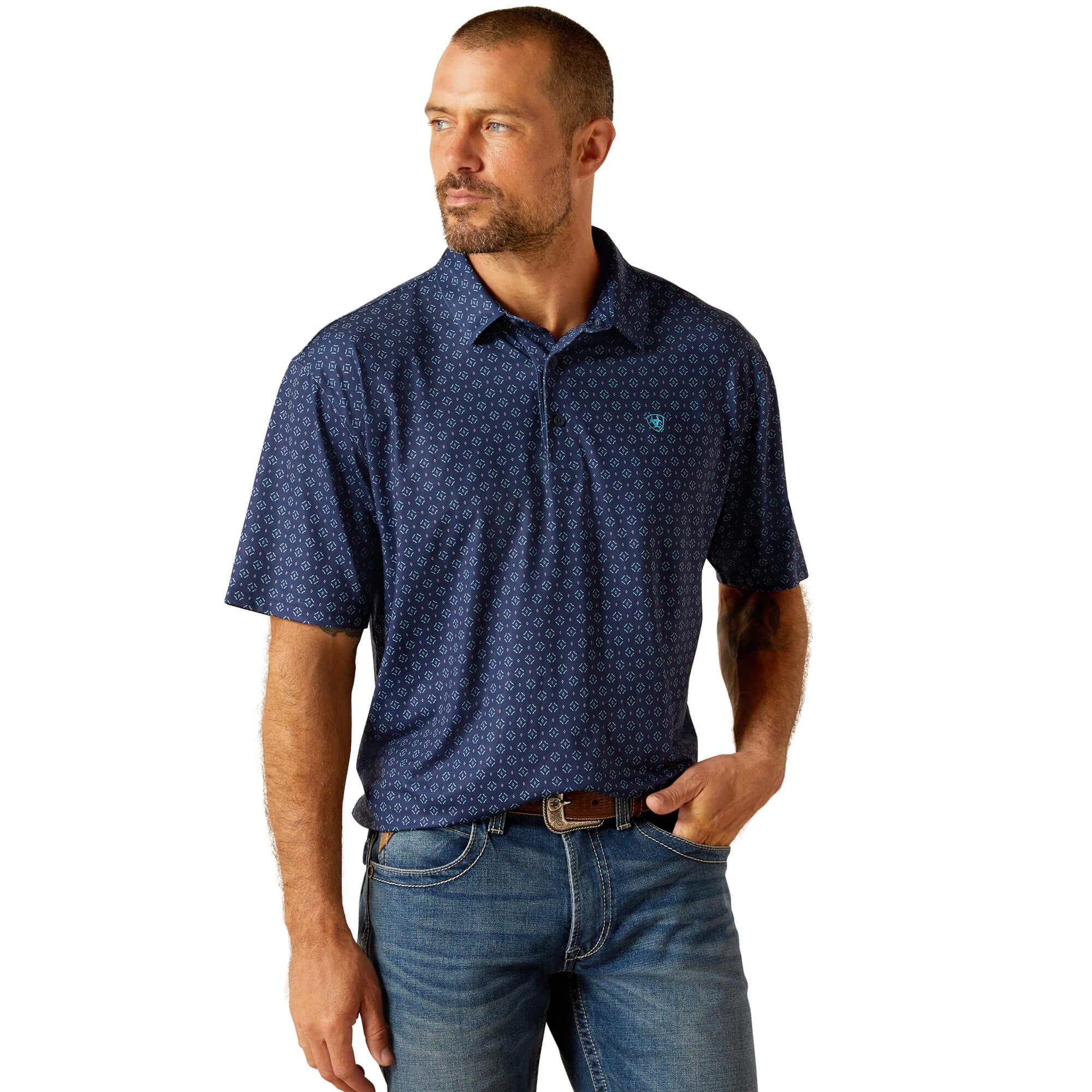 Ariat Blue Depths 360 Airflow Polo