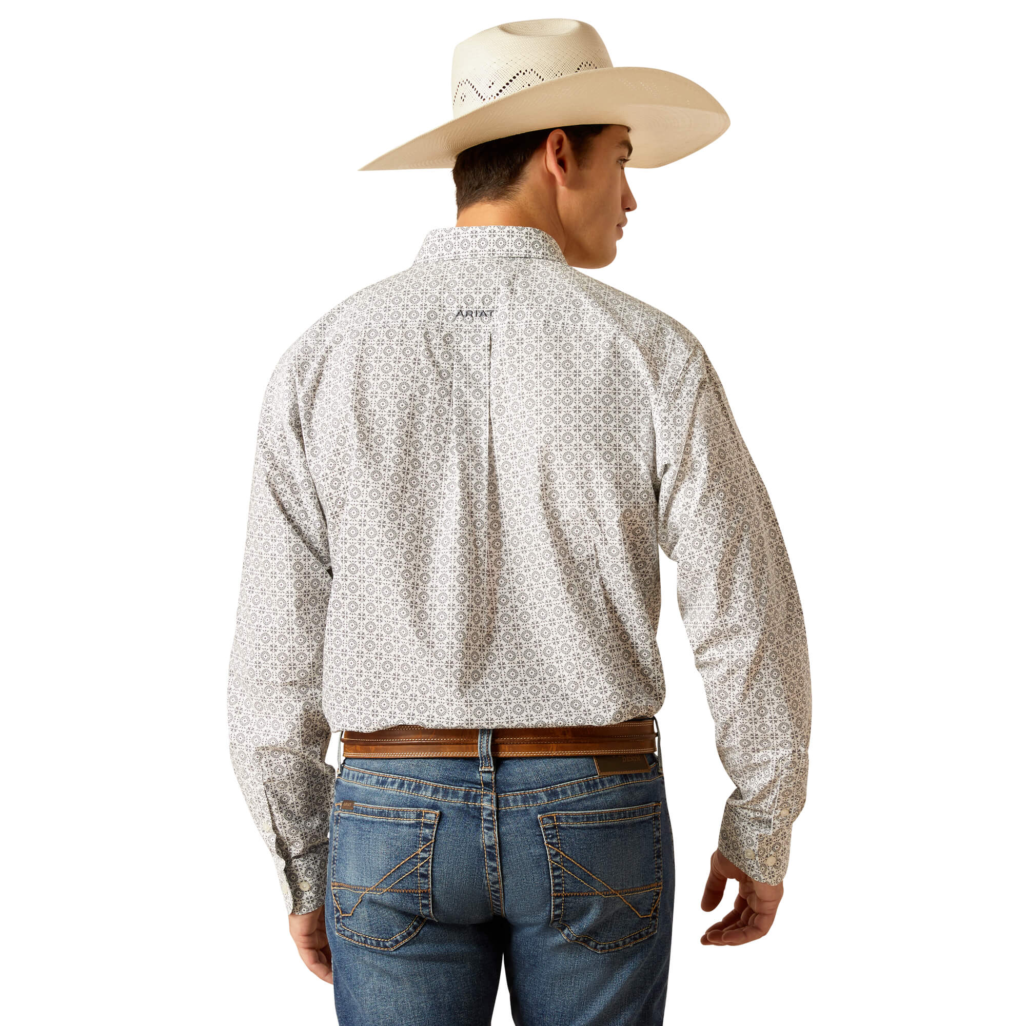 Ariat Grey Jimmy Fitted Long Sleeve Shirt