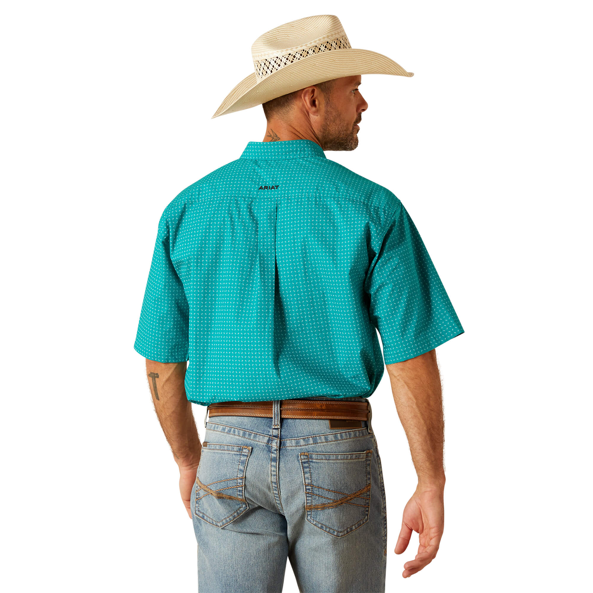 Ariat Turquoise Judd Classic Short Sleeve Shirt