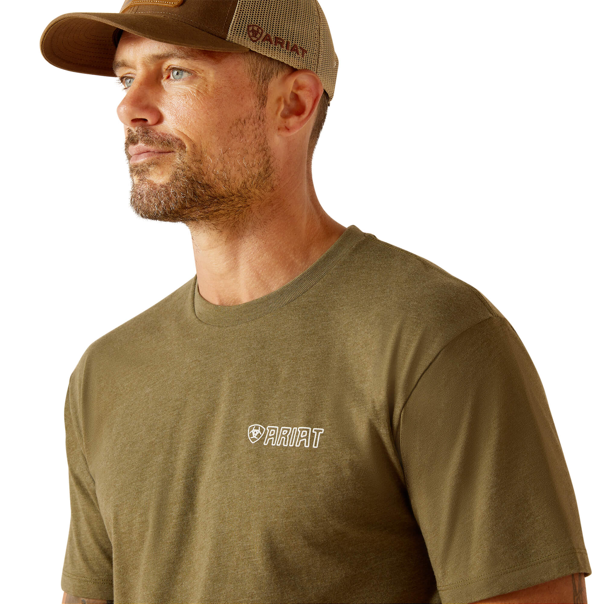 Ariat Military Heather Outline Wing T-Shirt