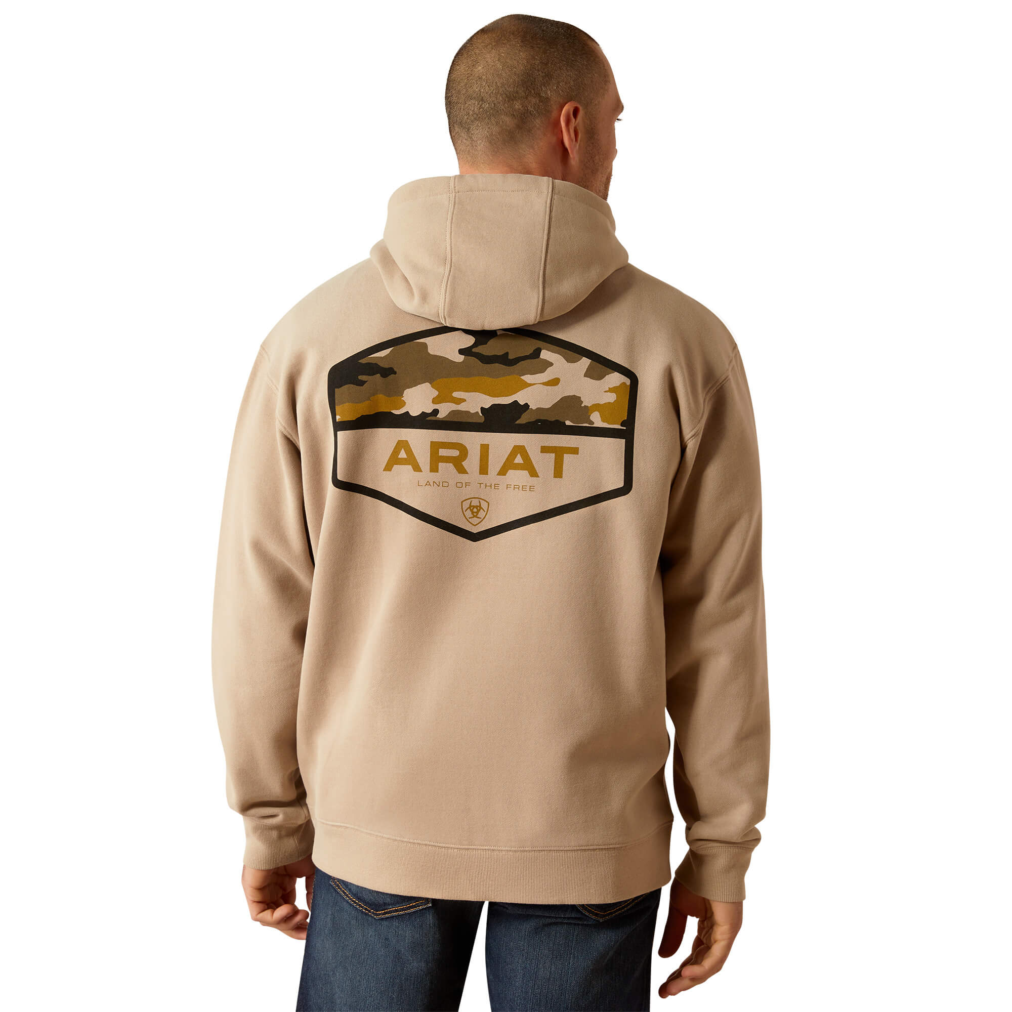 Ariat Beige Camo Hex Hoodie