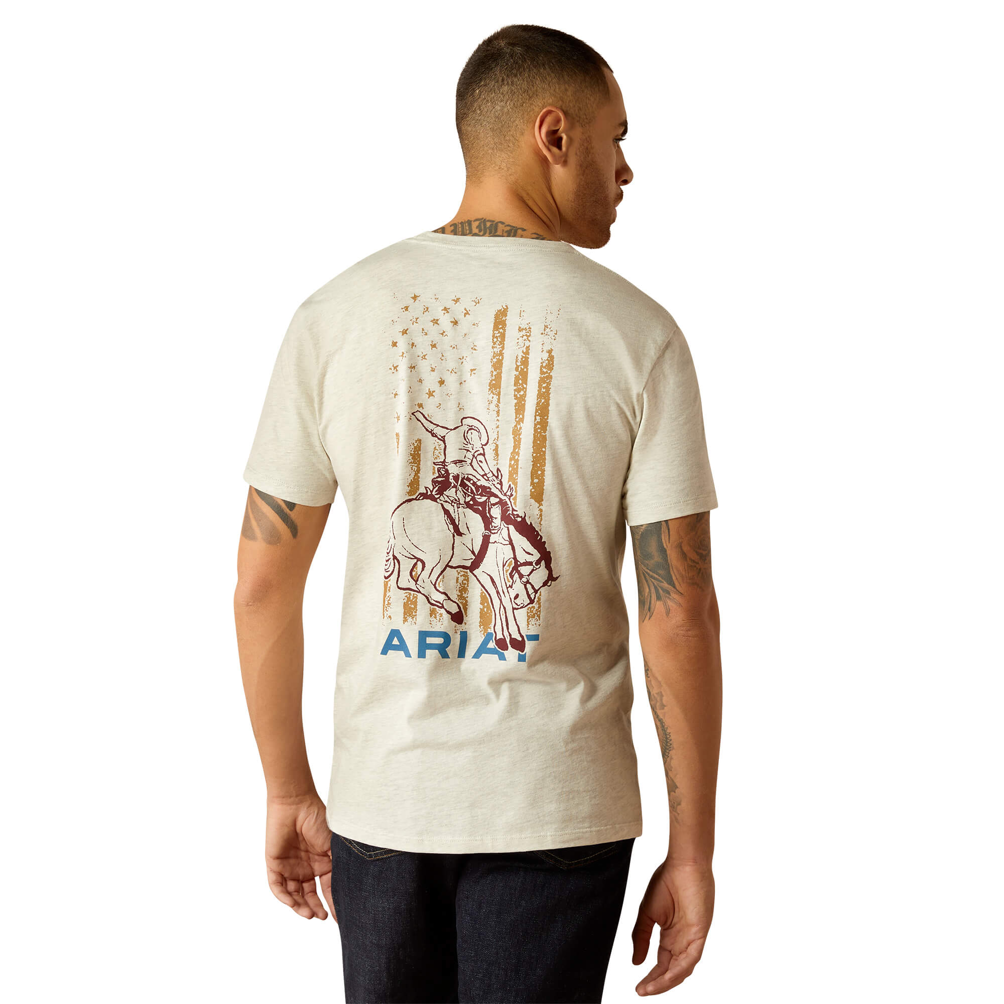 Ariat Oatmeal Heather Rodeo Proud T-Shirt