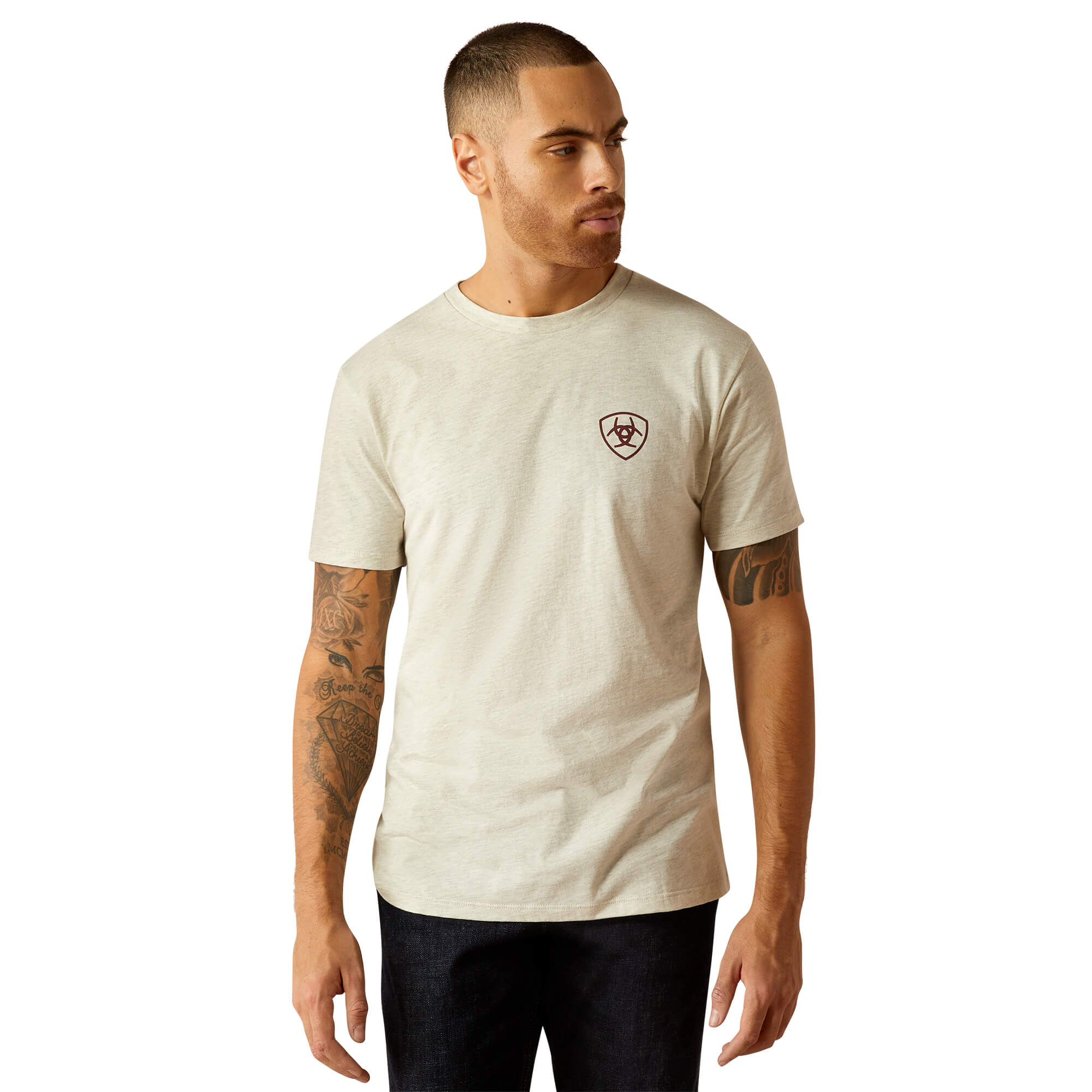 Ariat Oatmeal Heather Rodeo Proud T-Shirt