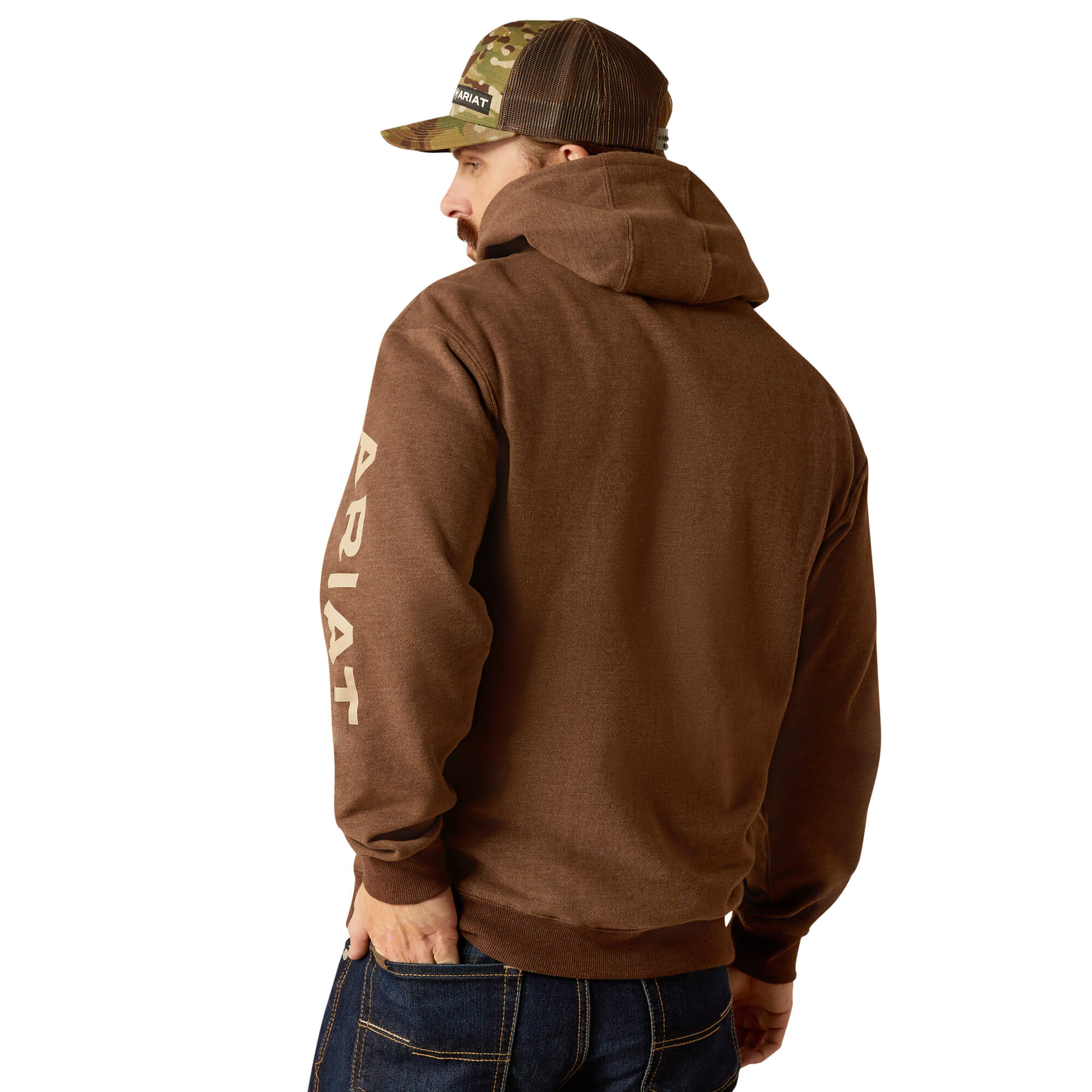 Ariat Chestnut Heather Logo Hoodie