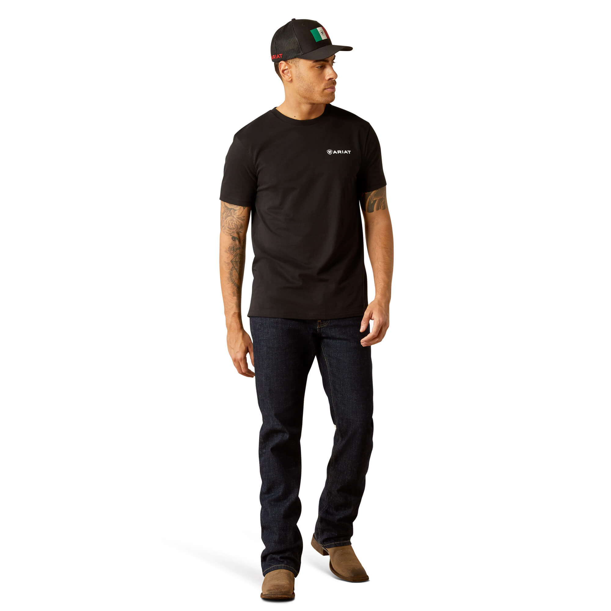 Ariat Black Viva Mexico Wood T-Shirt
