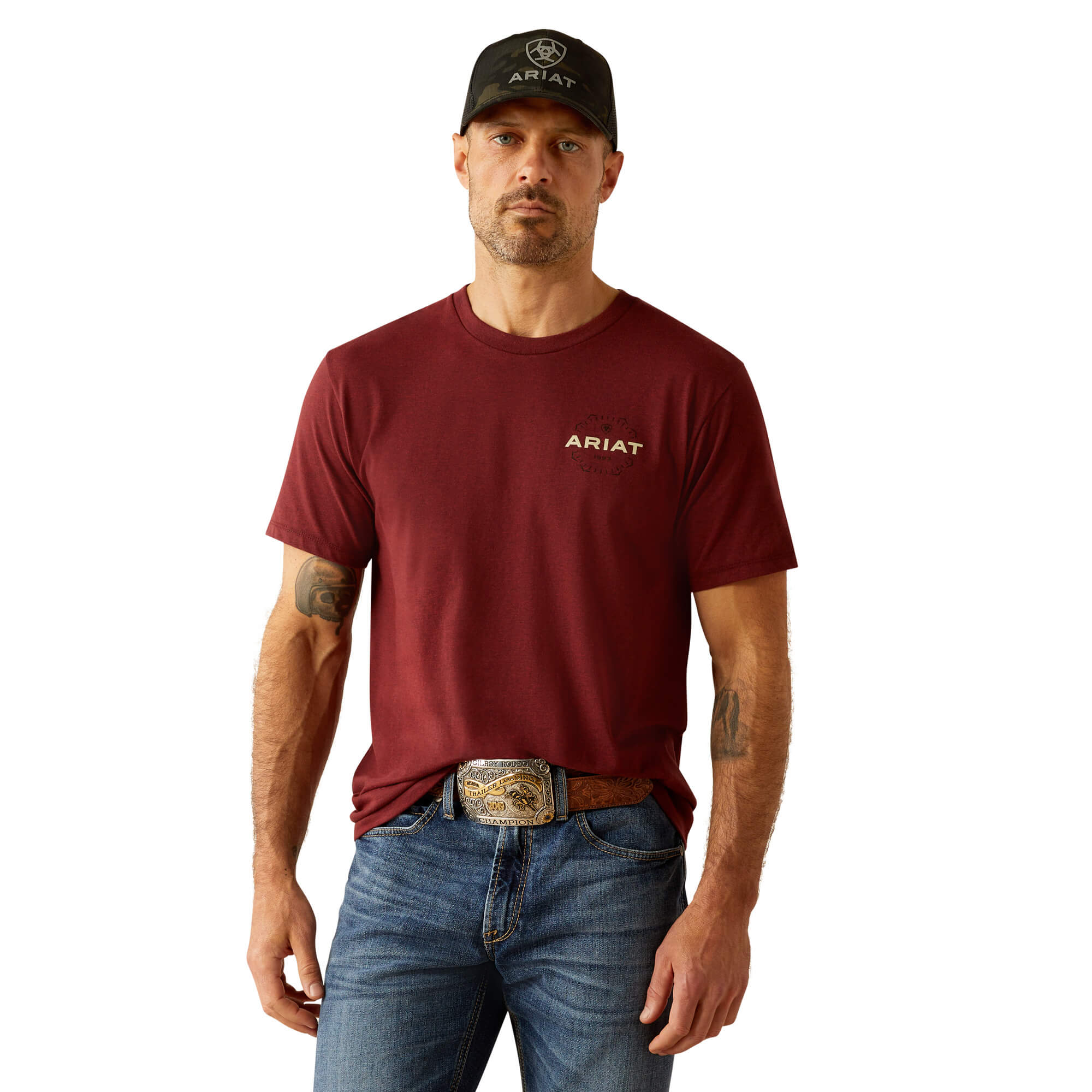 Ariat Crimson Red Heather Explorer Classic T-Shirt