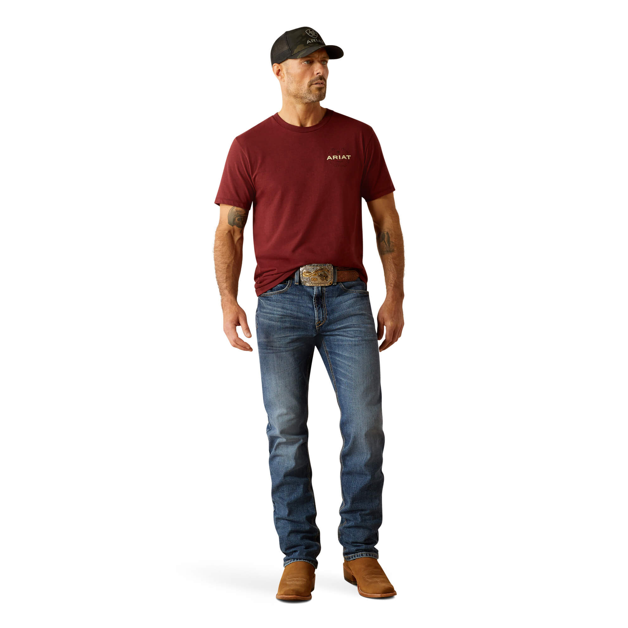 Ariat Crimson Red Heather Explorer Classic T-Shirt