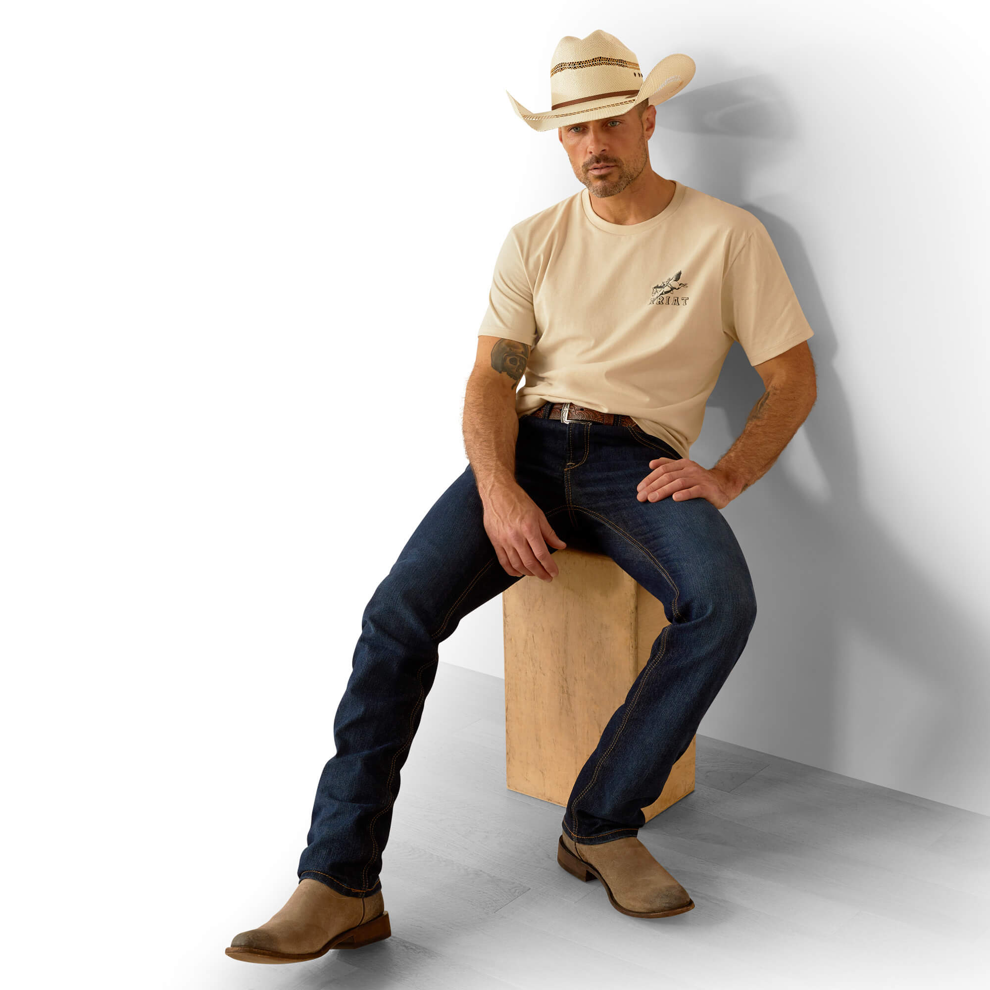 Ariat Natural Bronc Riding Heritage T-Shirt