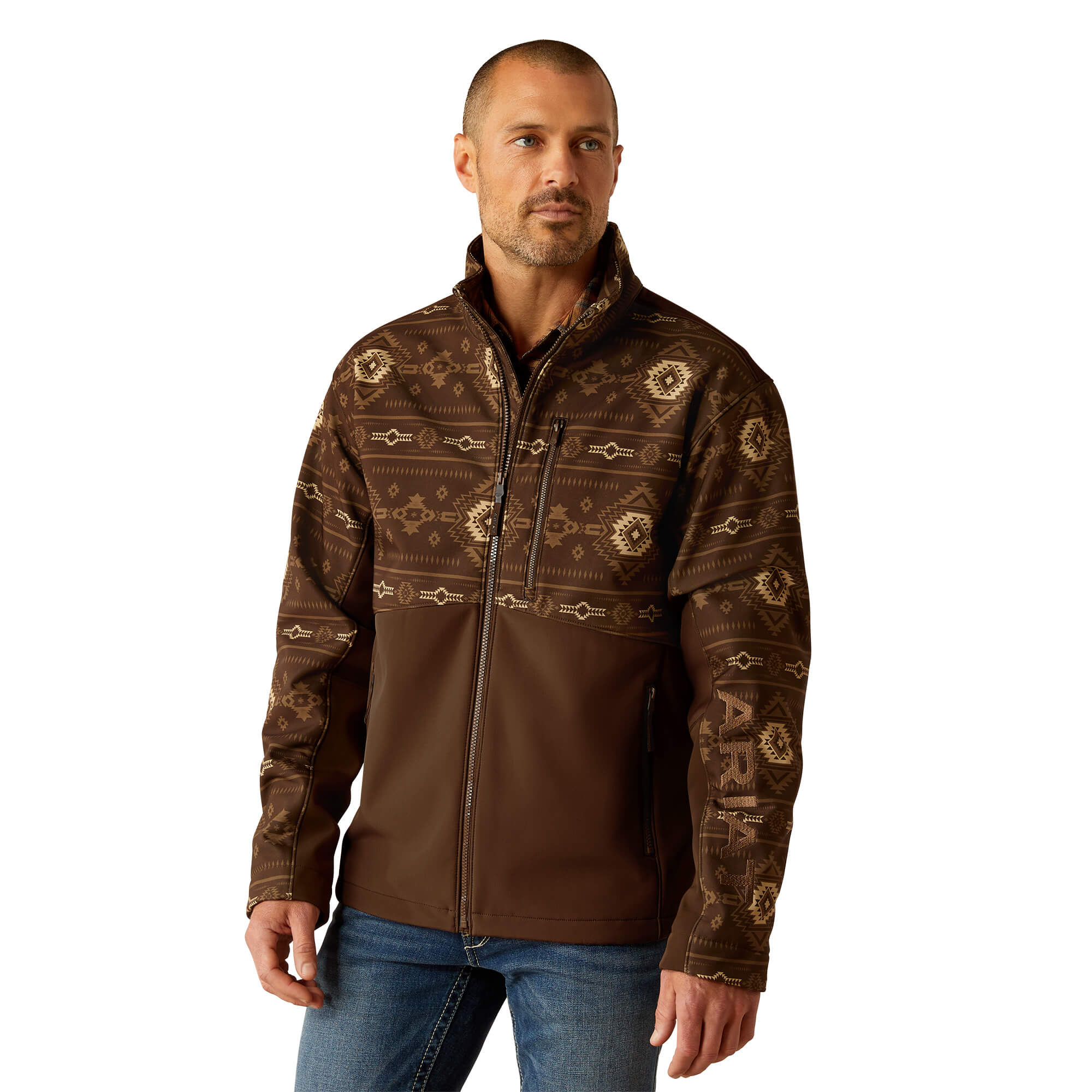 Ariat Banyan Bark Southwest Logan Softshell Jacket